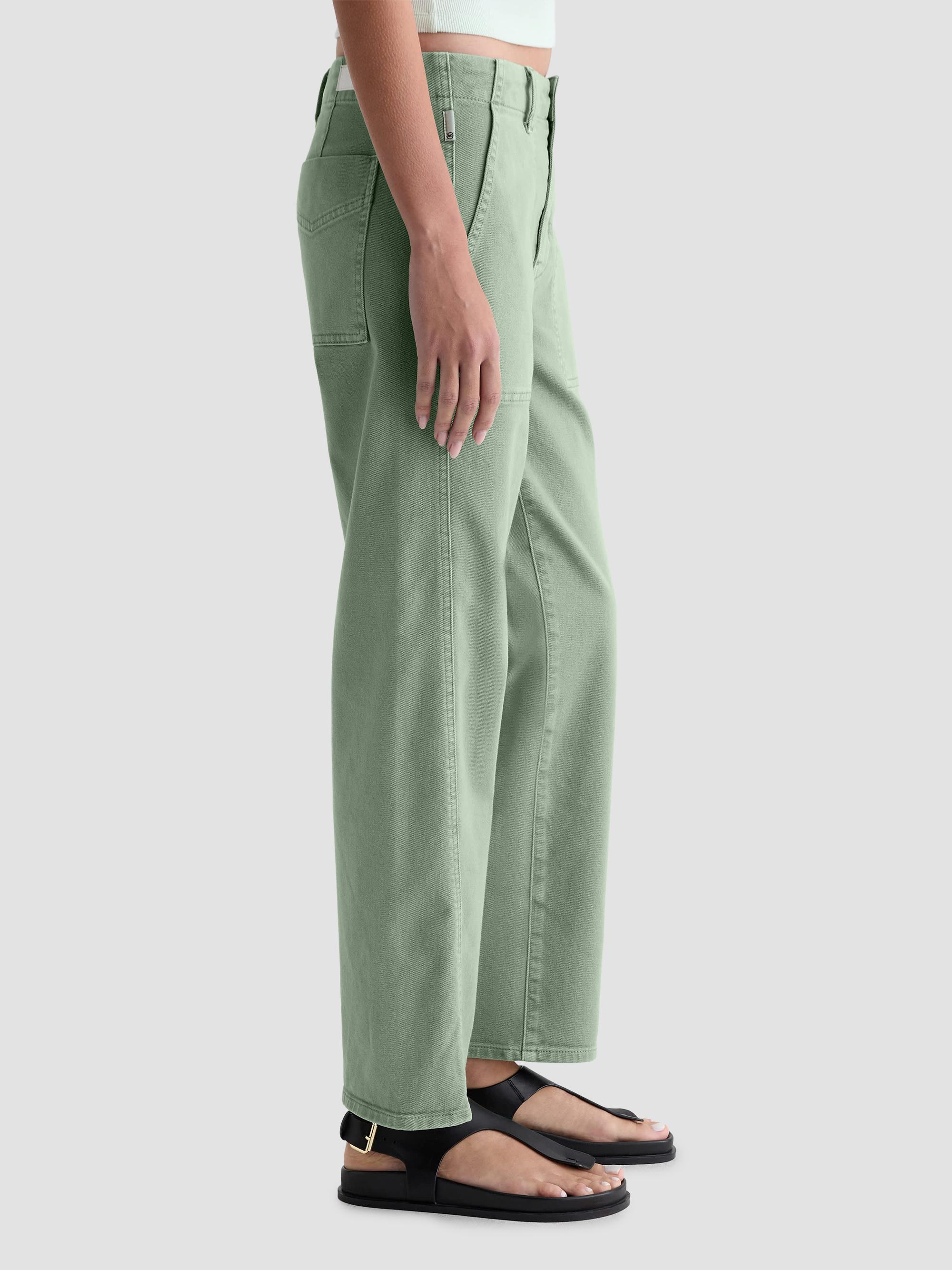 AG Jeans Women's Analeigh Chino Utility Pants - Sulfur Faded Moss | Thumbnail 4