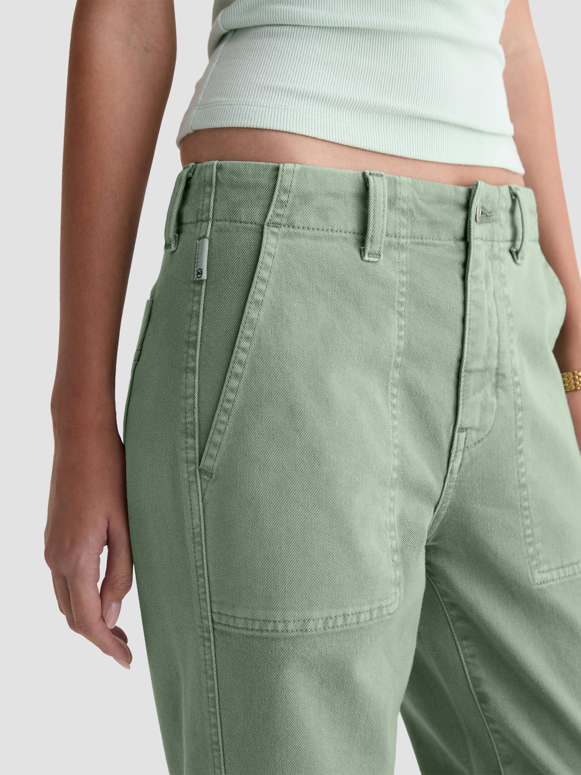AG Jeans Women's Analeigh Chino Utility Pants - Sulfur Faded Moss | Thumbnail 5