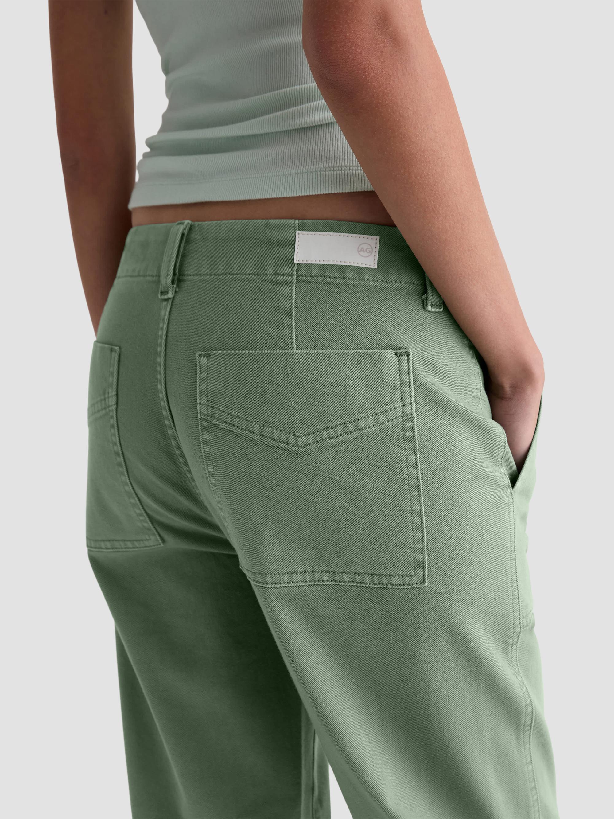 AG Jeans Women's Analeigh Chino Utility Pants - Sulfur Faded Moss | Thumbnail 6