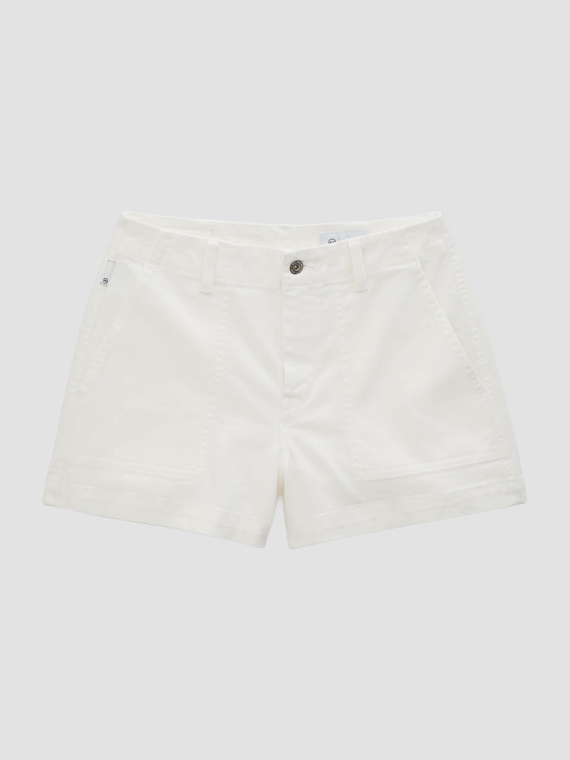AG Jeans Women's Analeigh Mid-Rise Denim Shorts - Powder