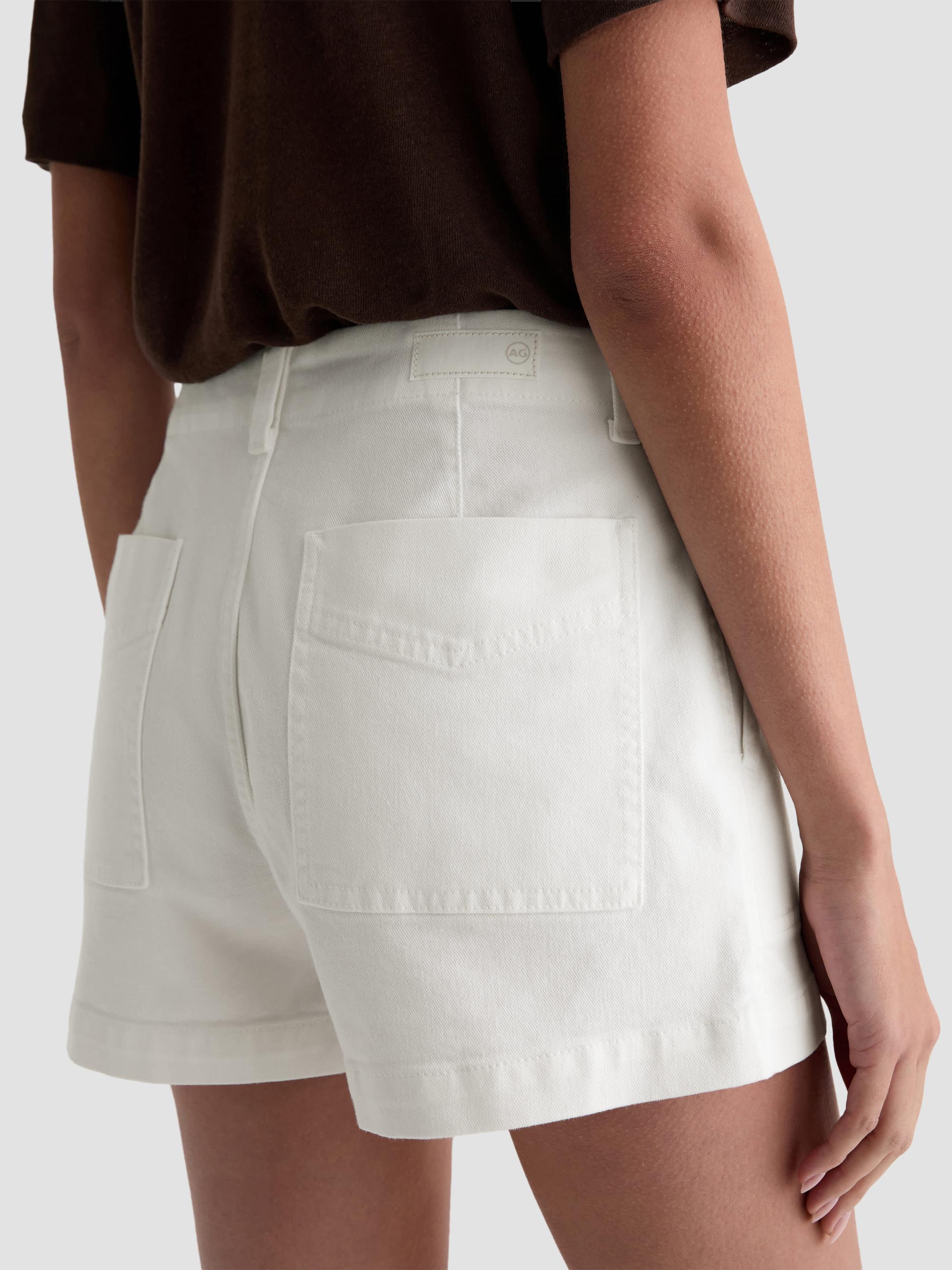 AG Jeans Women's Analeigh Mid-Rise Denim Shorts - Powder | Thumbnail 5