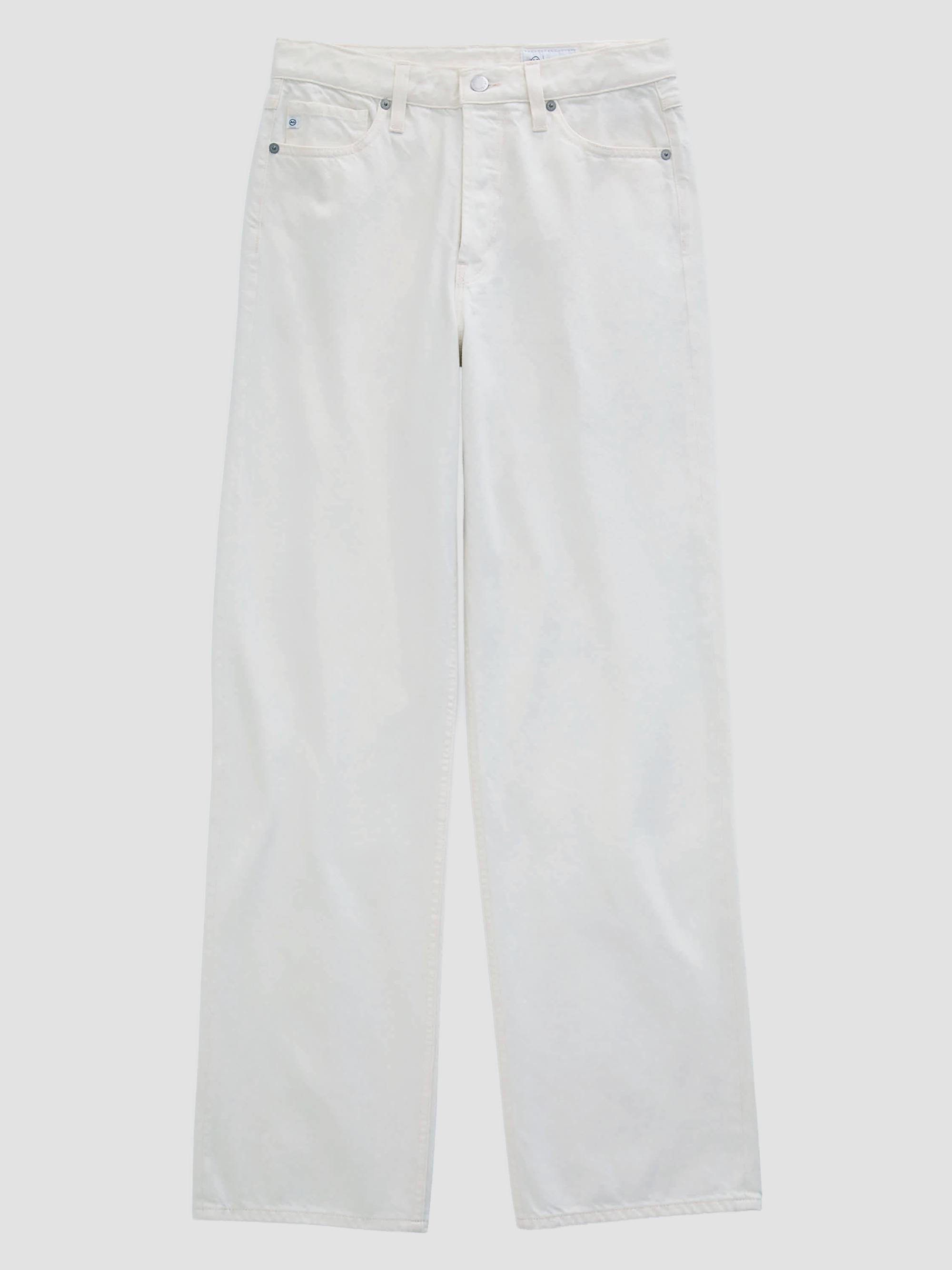 AG Jeans Women's Billie Relaxed-Fit Straight-Leg Jeans - Powder