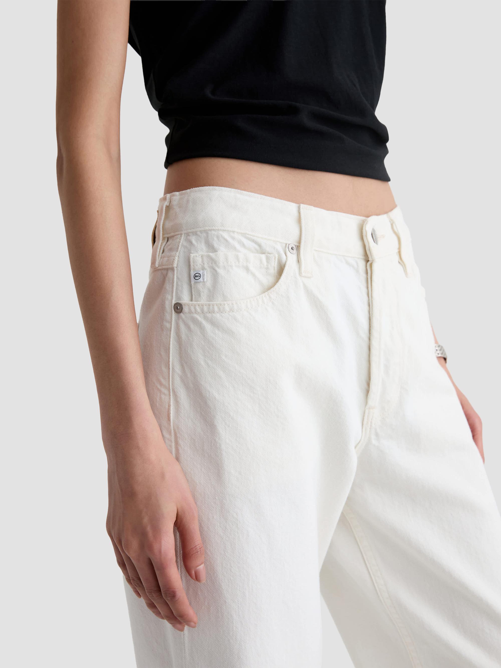 AG Jeans Women's Billie Relaxed-Fit Straight-Leg Jeans - Powder | Thumbnail 5