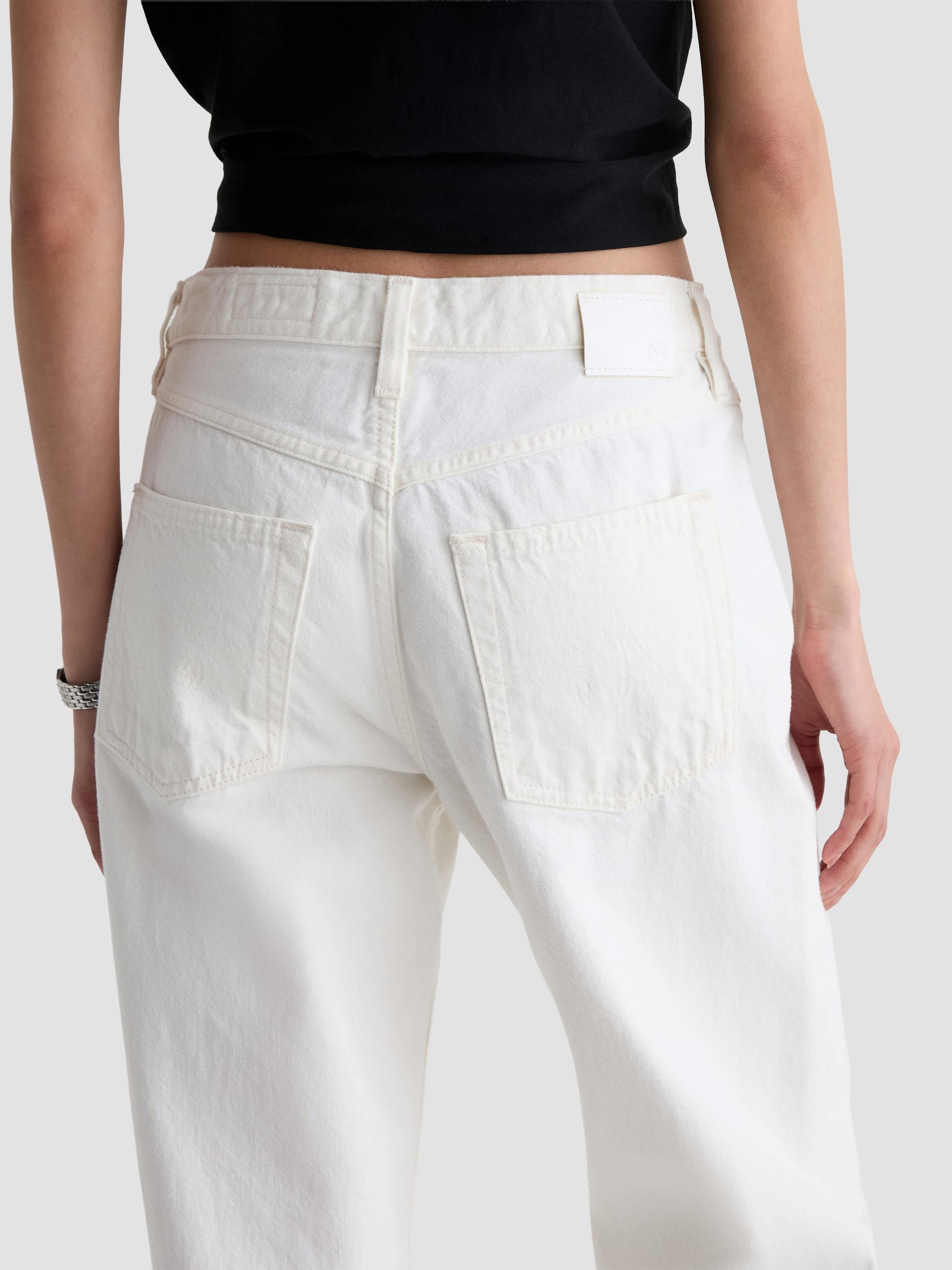 AG Jeans Women's Billie Relaxed-Fit Straight-Leg Jeans - Powder | Thumbnail 6