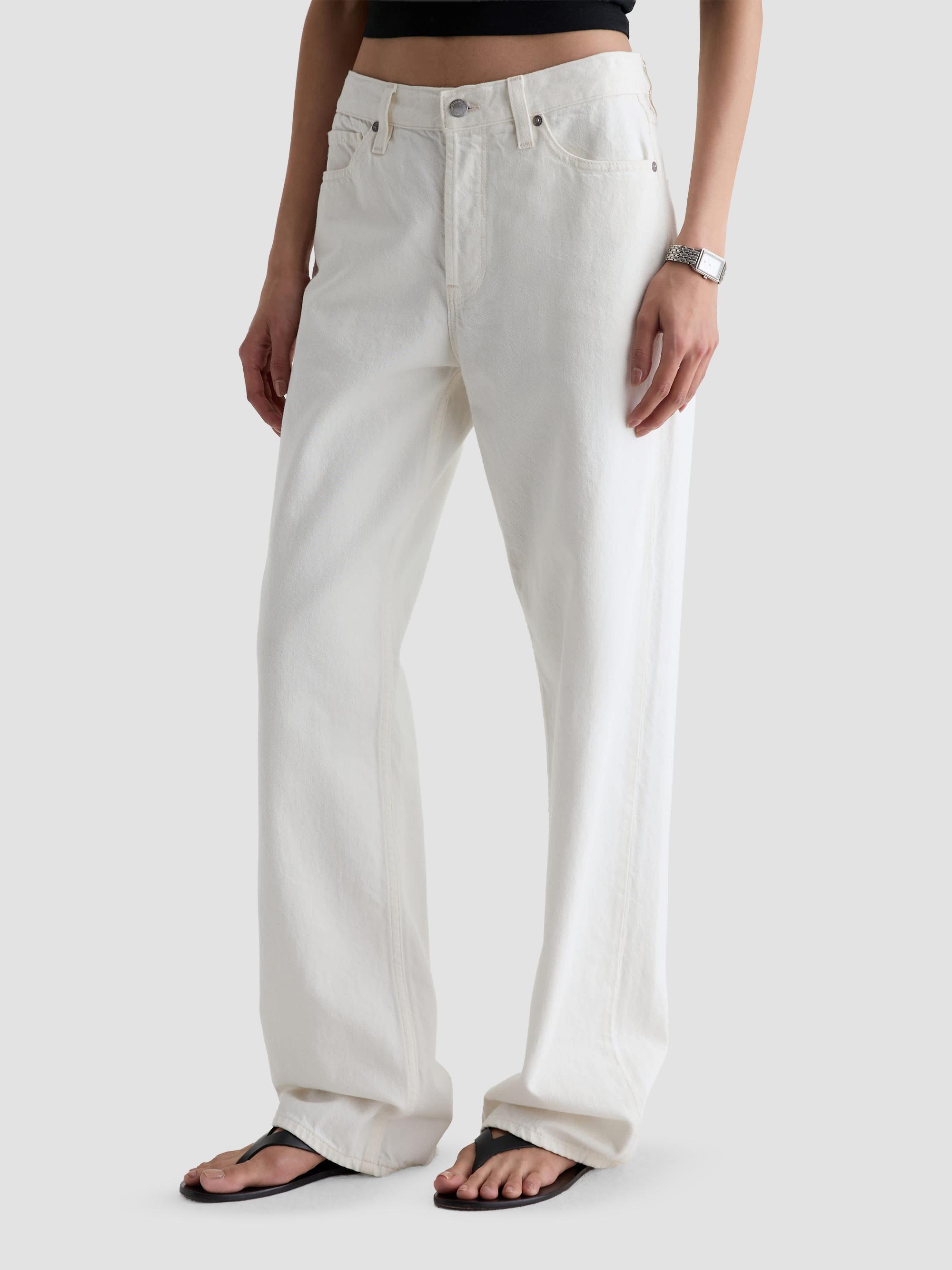 AG Jeans Women's Billie Relaxed-Fit Straight-Leg Jeans - Powder | Thumbnail 7