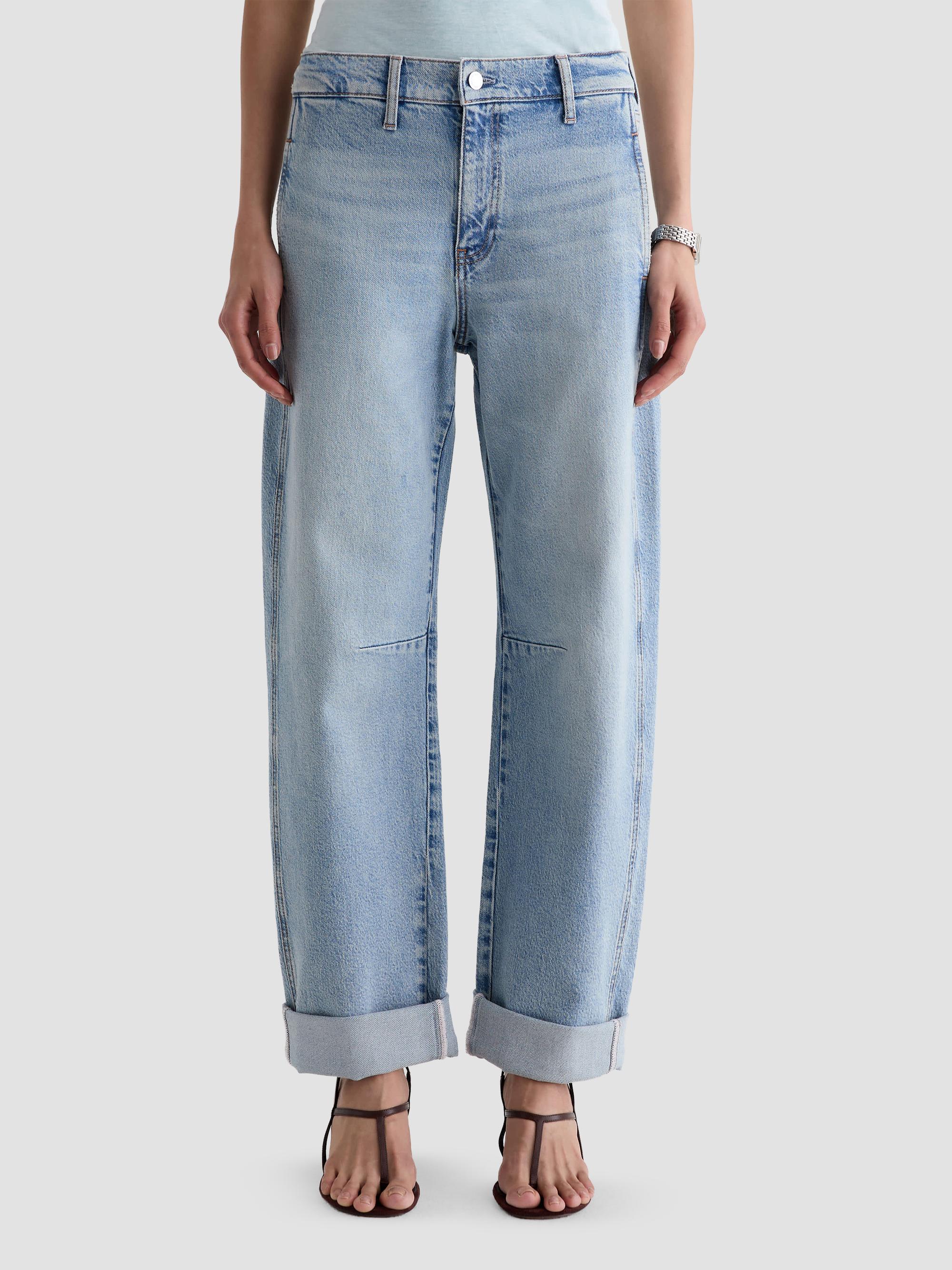 AG Jeans Women's Mercer Barrel-Leg Jeans - Highway 29 | Thumbnail 4