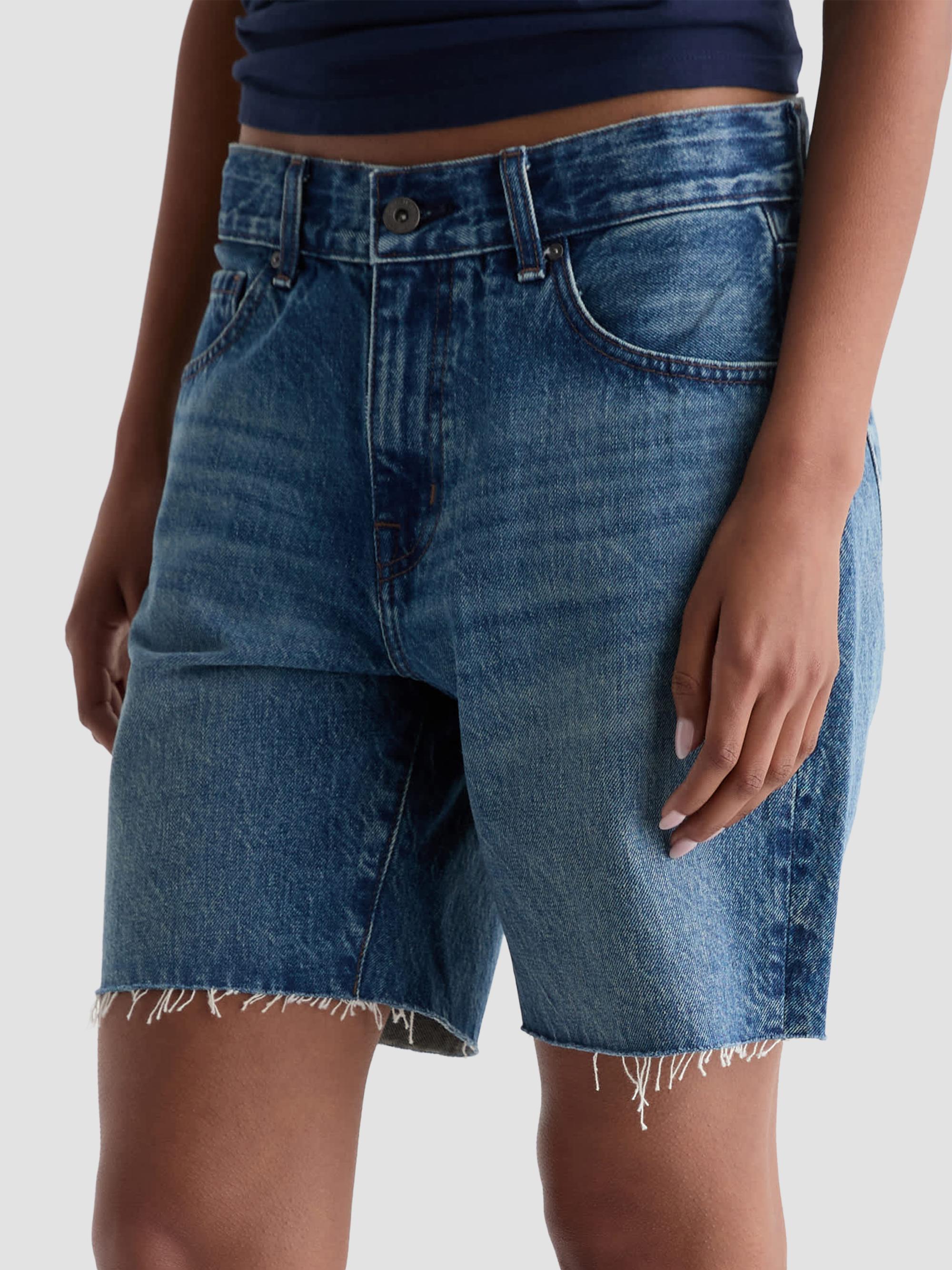 AG Jeans Women's Ex-Boyfriend Denim Shorts - Nouveau | Thumbnail 2
