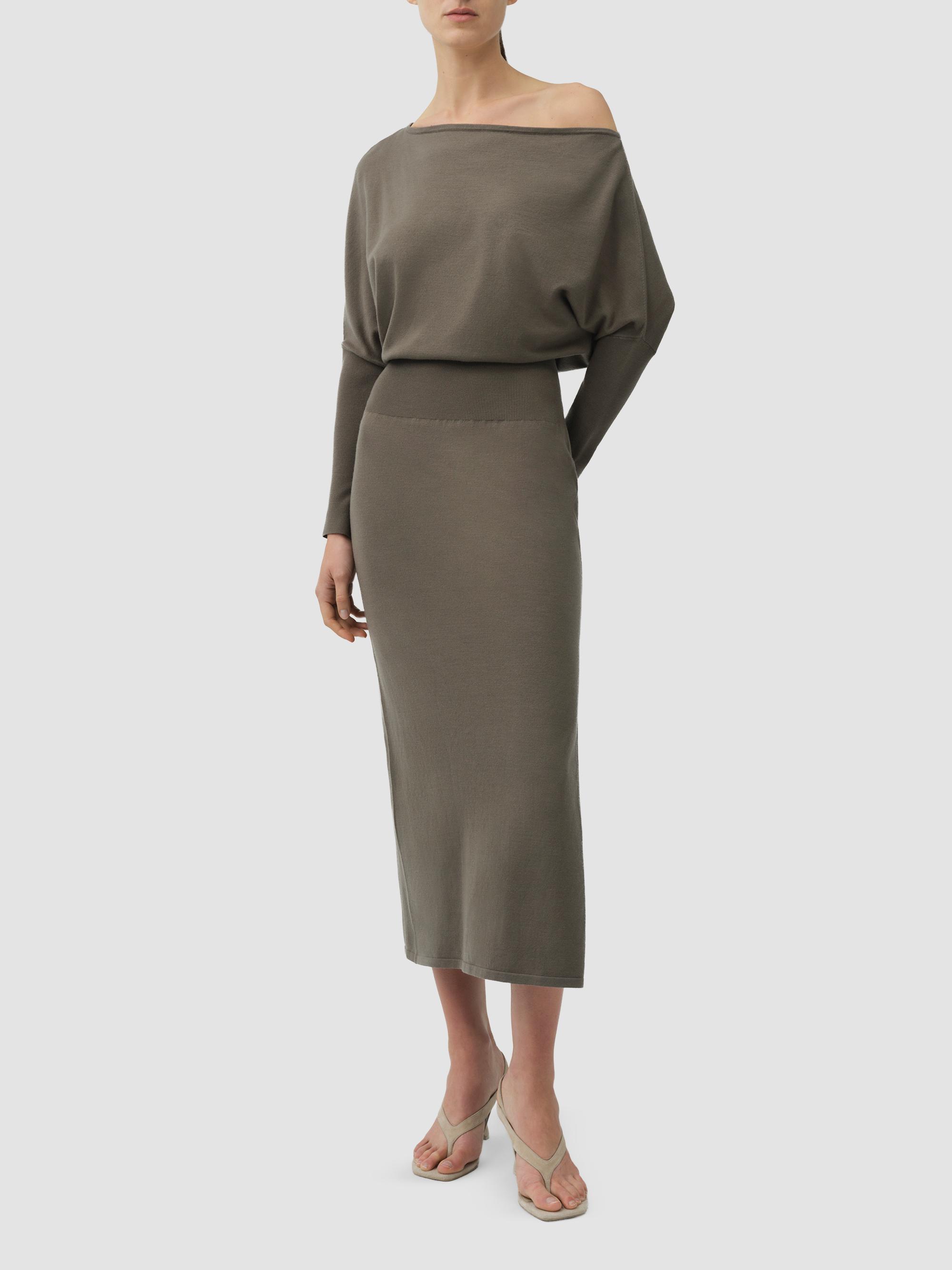 SIMKHAI Women's Janese Off-the-Shoulder Midi Dress - Sea Turtle | Thumbnail 2