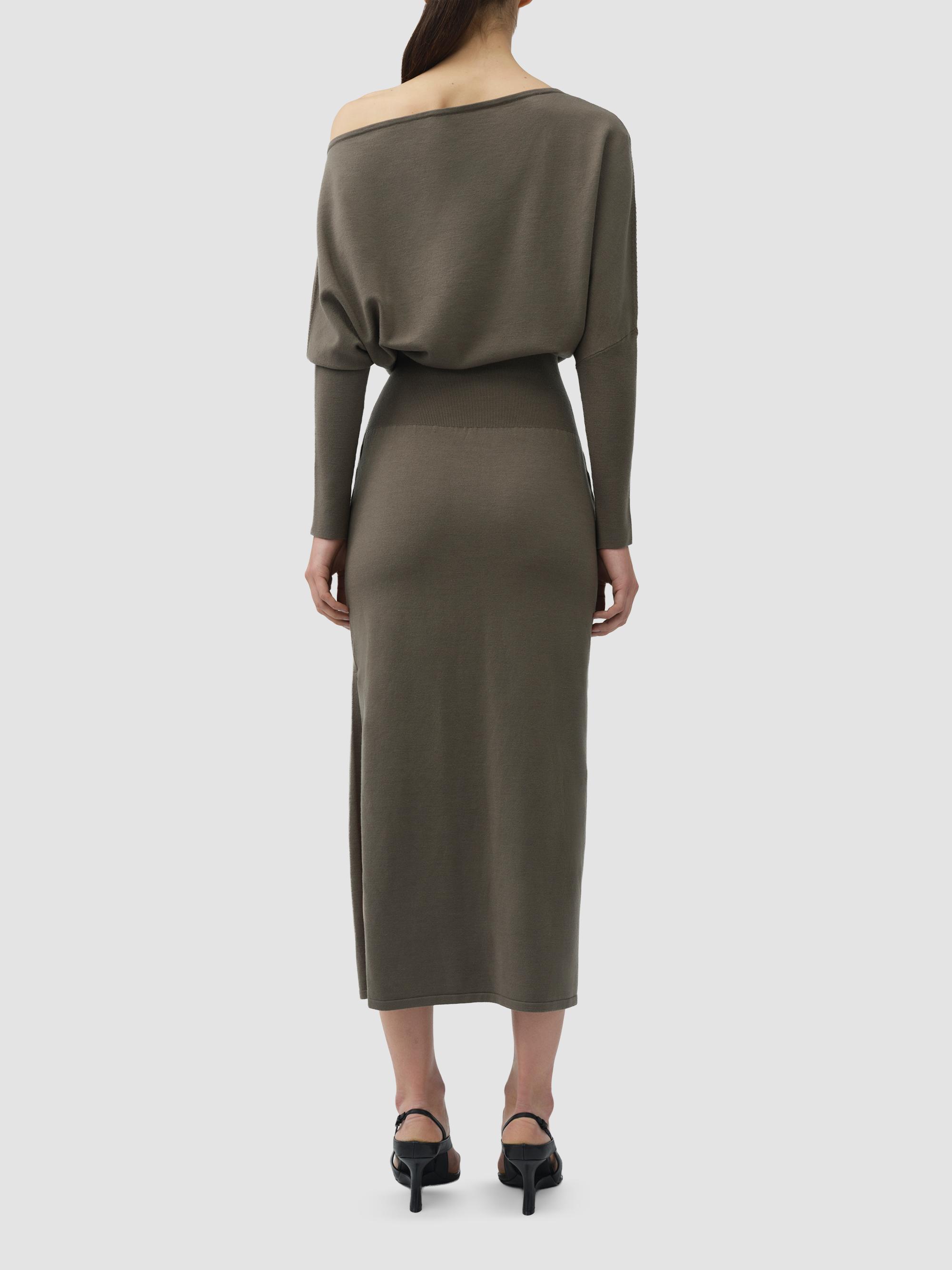 SIMKHAI Women's Janese Off-the-Shoulder Midi Dress - Sea Turtle | Thumbnail 3
