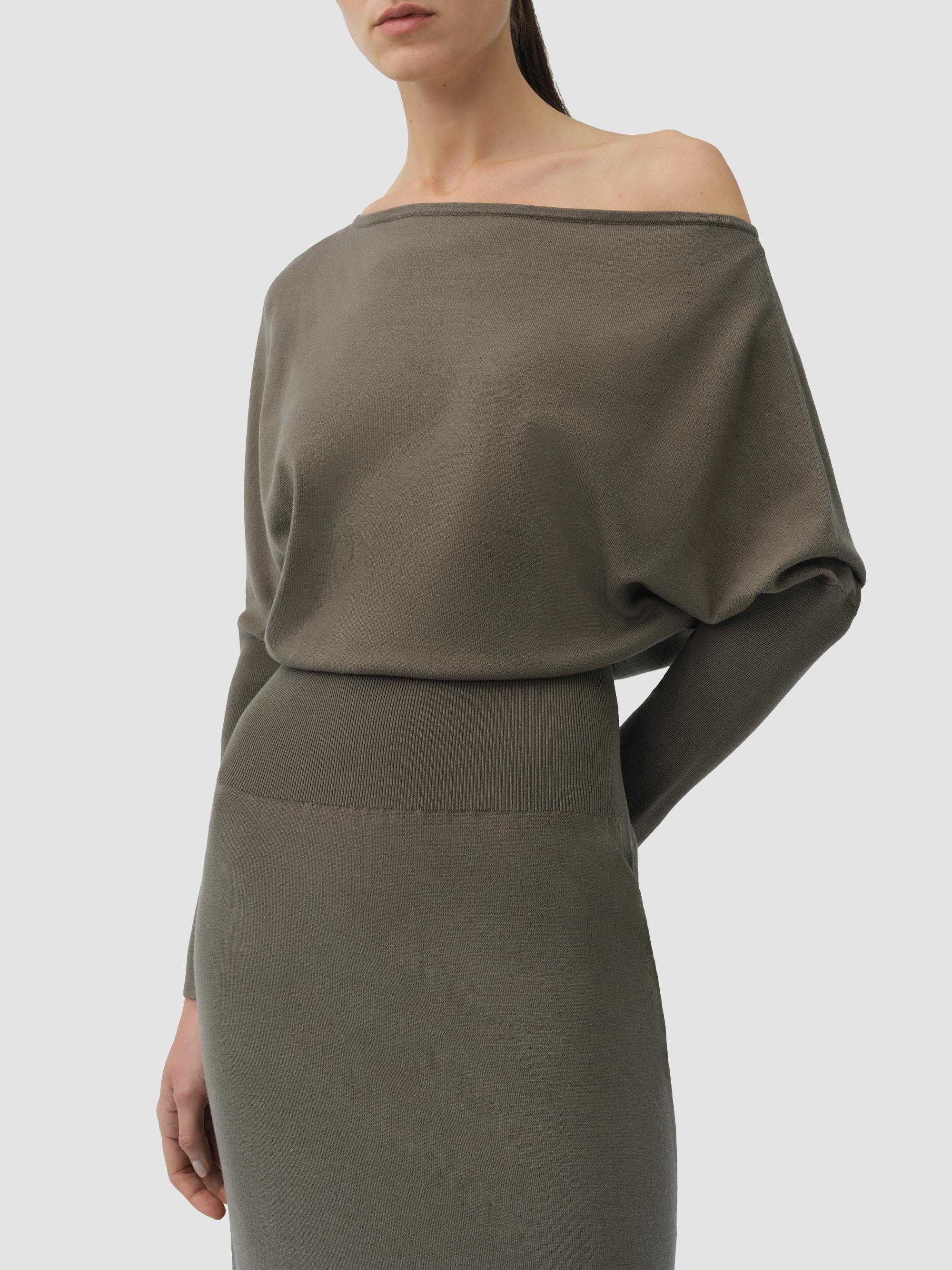 SIMKHAI Women's Janese Off-the-Shoulder Midi Dress - Sea Turtle | Thumbnail 4