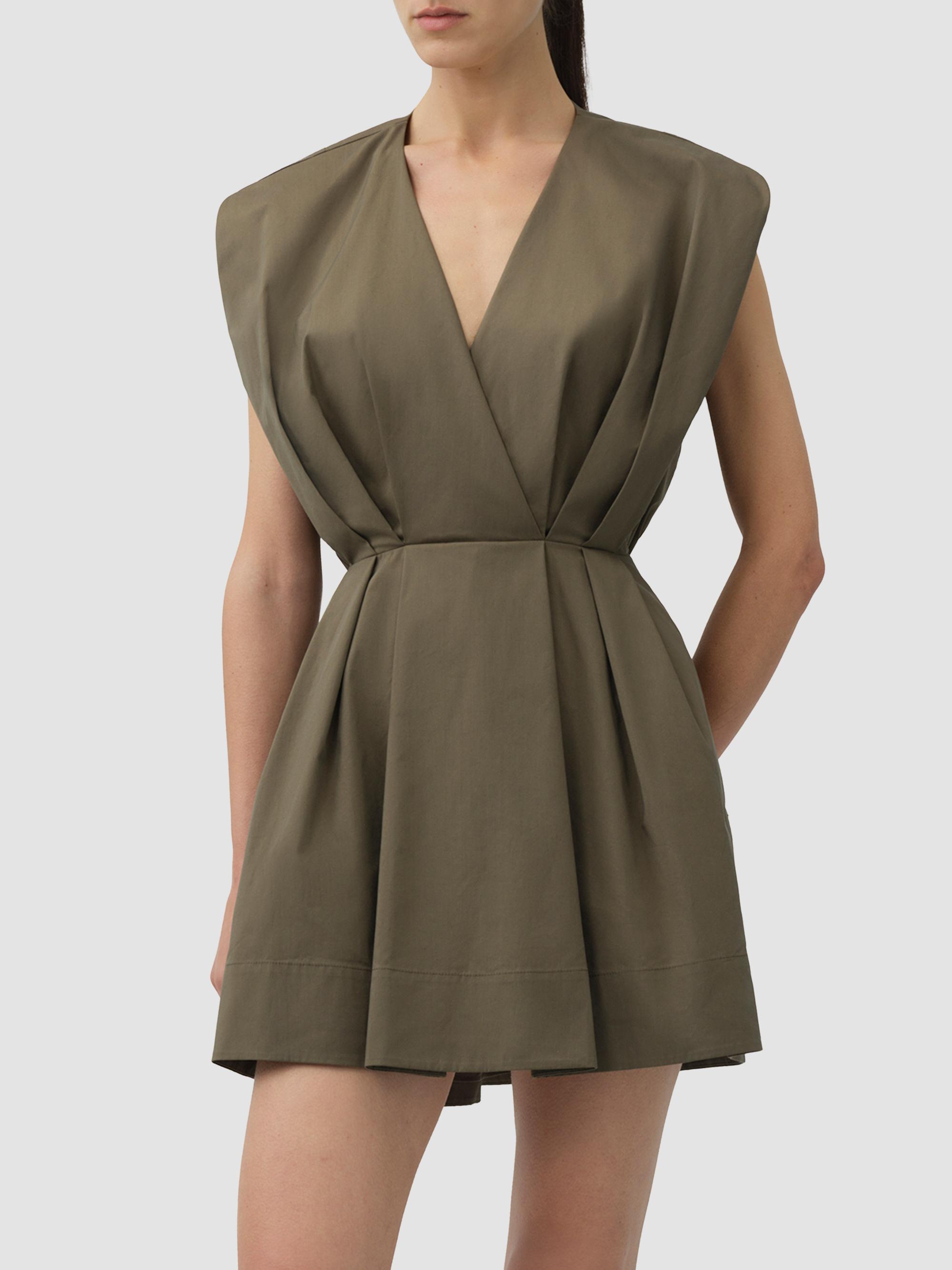 SIMKHAI Women's Sefi Cape Mini Dress - Sea Turtle | Thumbnail 2