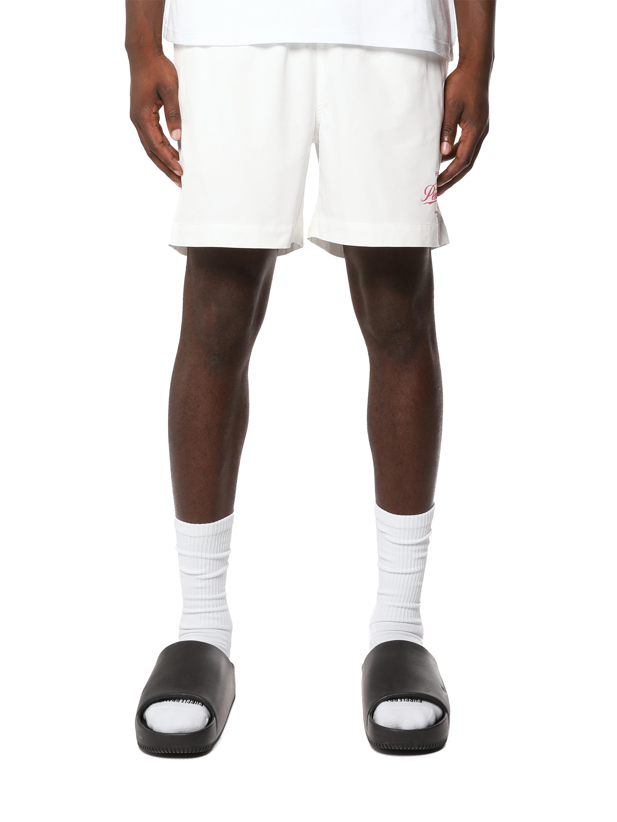 Purple Brand Men's All Round Logo Swim Shorts - White