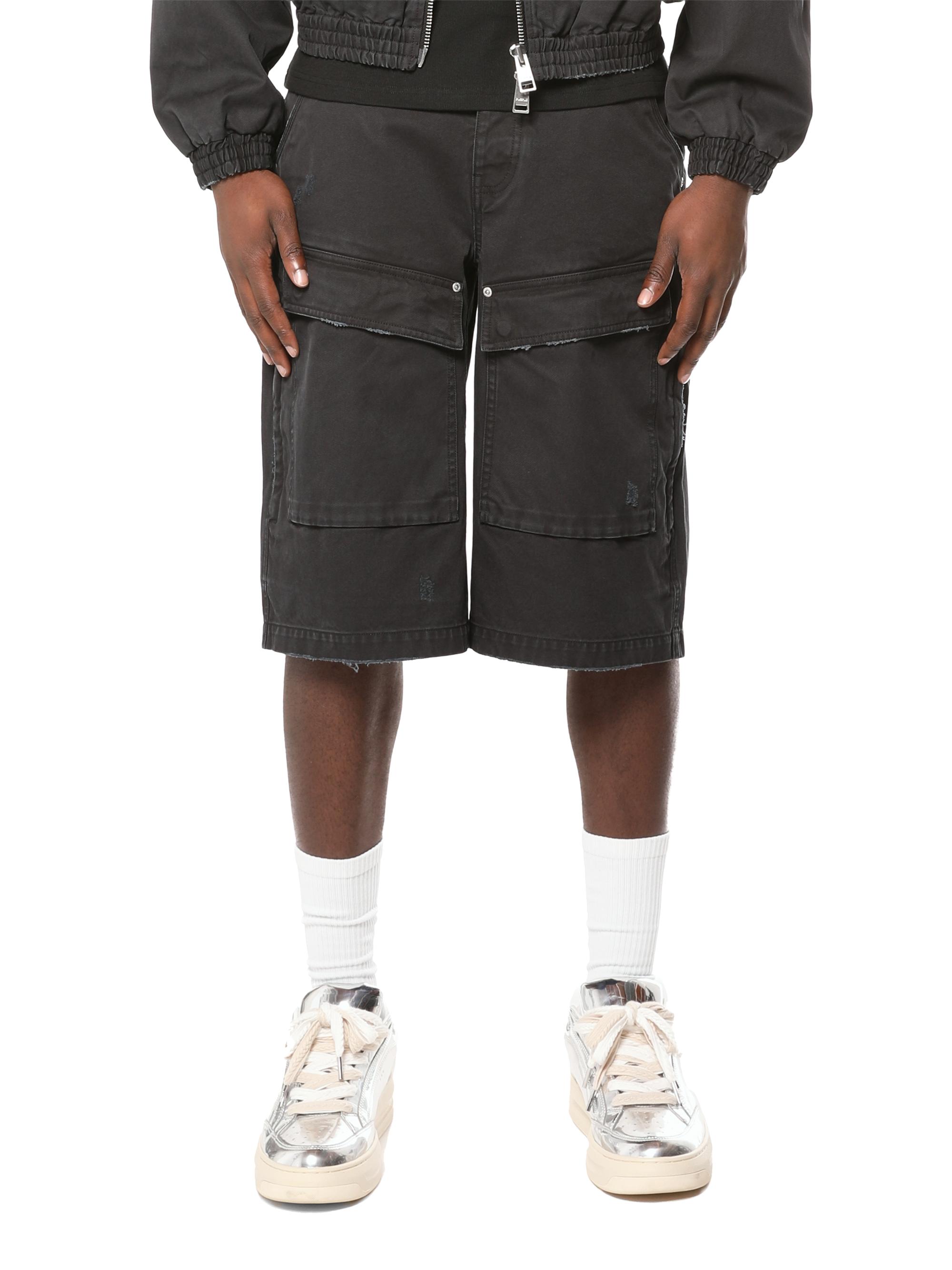 Purple Brand Men's Big Cargo Shorts - Black