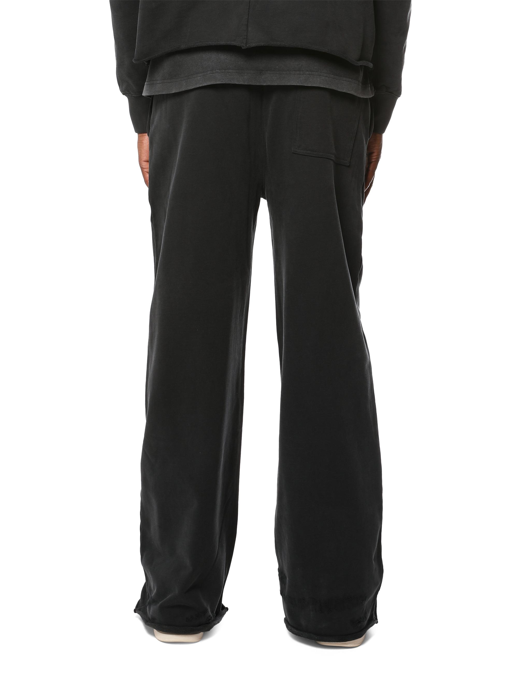 Purple Brand Men's Medium-Weight Cotton Wide-Leg Sweatpants - Black | Thumbnail 2