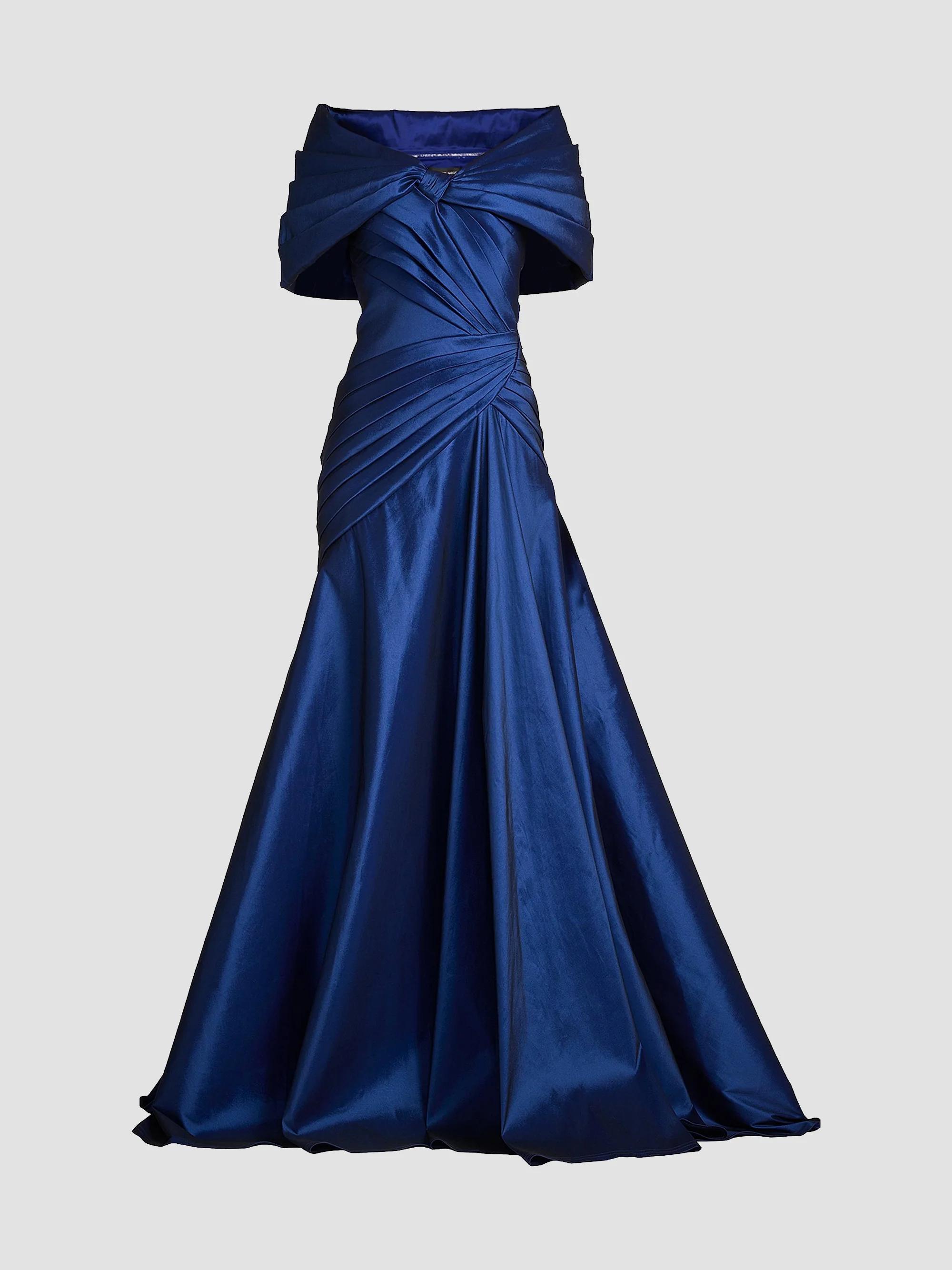 Tadashi Shoji Cold-Shoulder Corded Lace Gown | Saks Fifth Avenue
