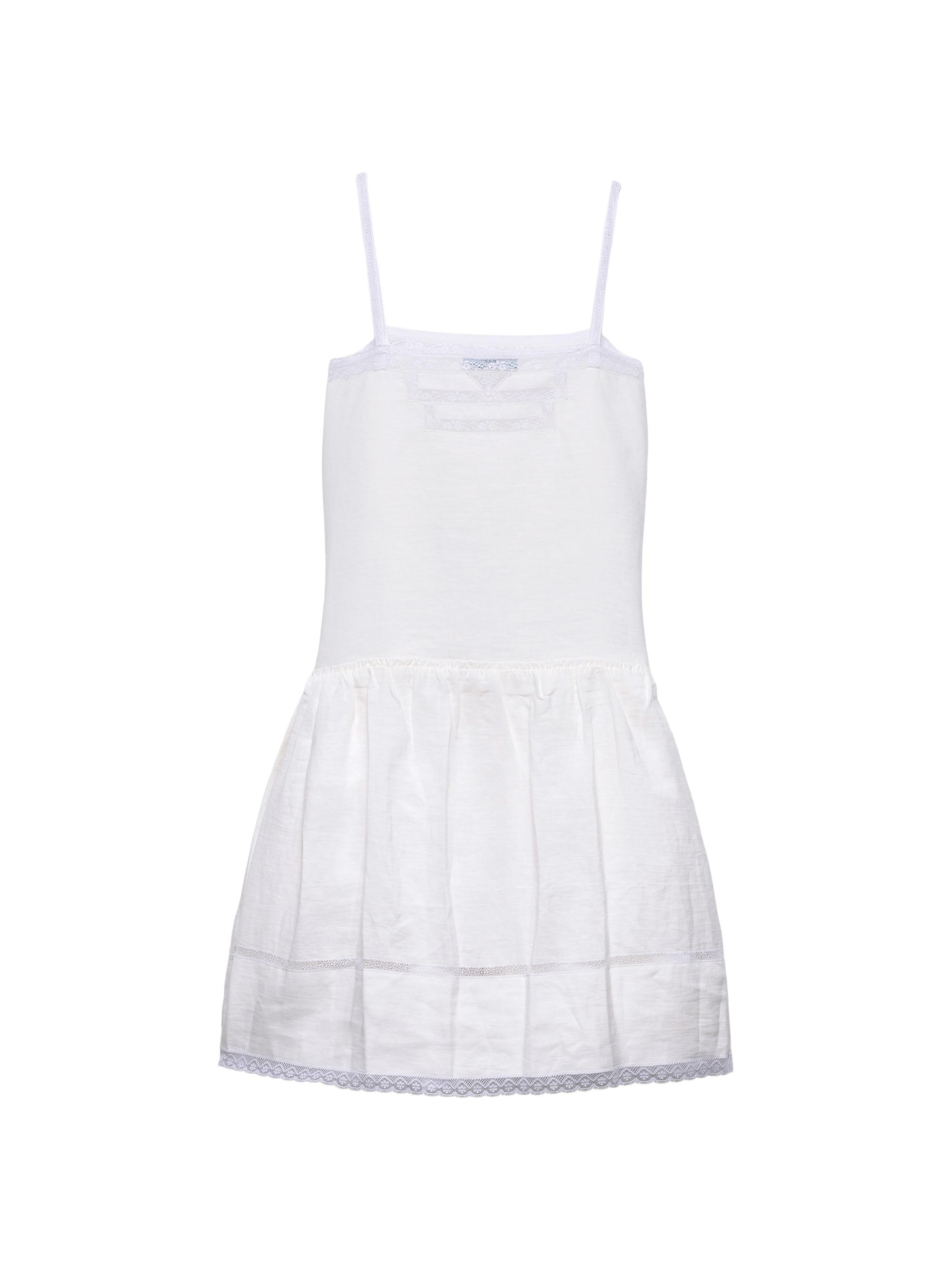 Embroidered Linen Dress