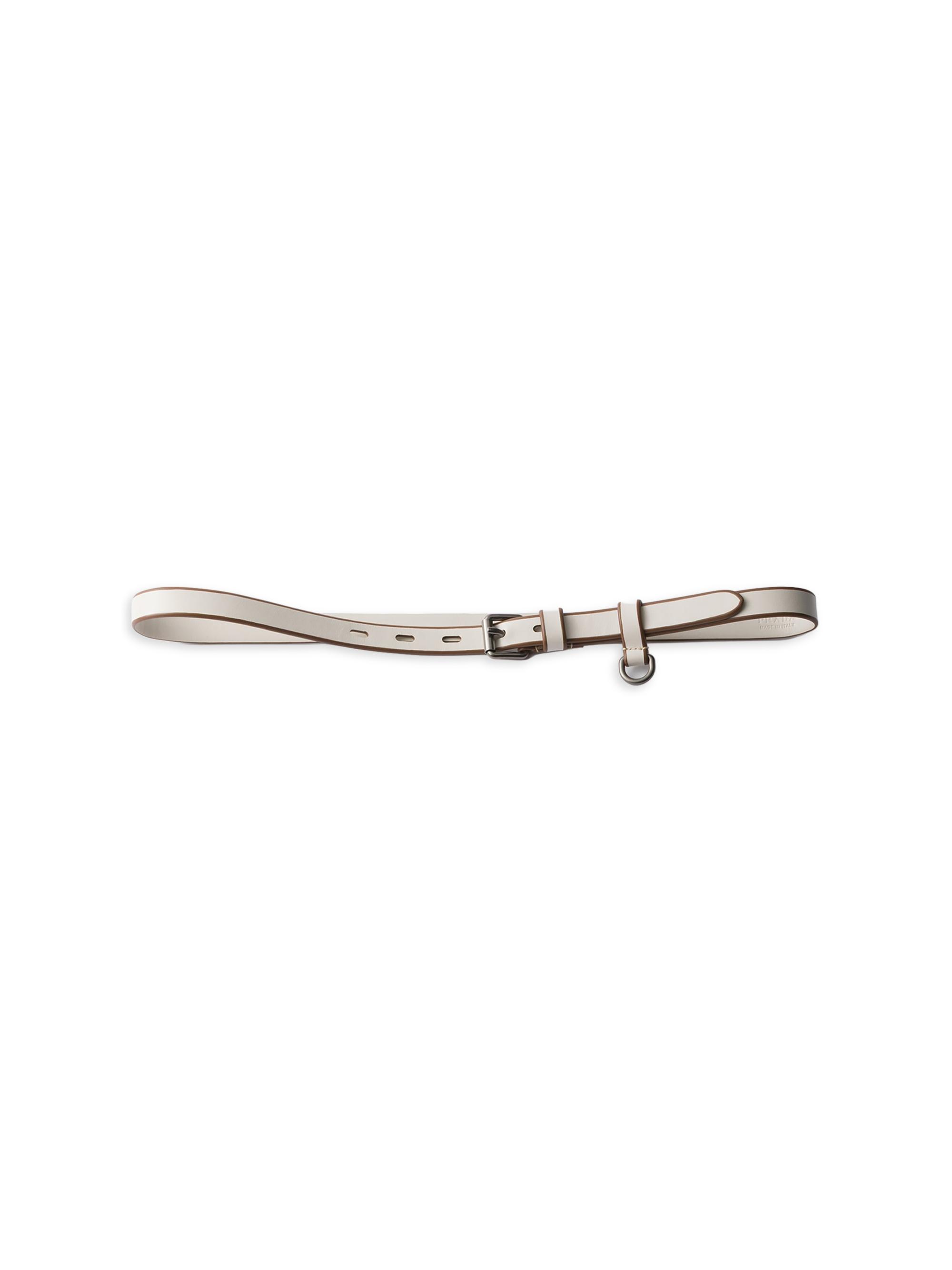 Prada Women's Leather Belt - Beige Khaki