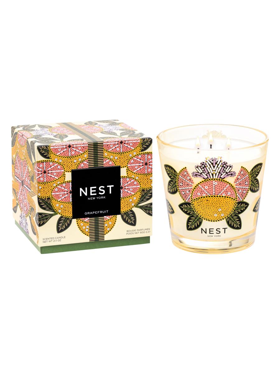 Nest New York Grapefruit Decorative 3 Wick Candle