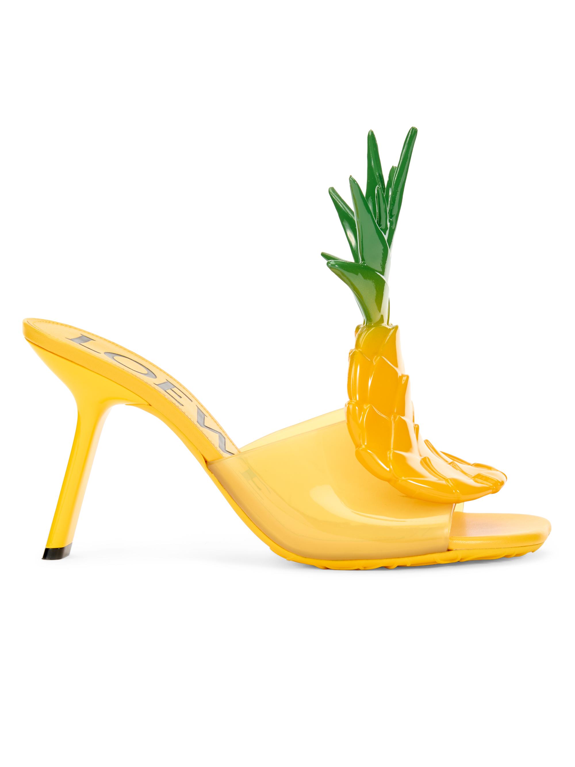 LOEWE LOEWE x Paula's Ibiza 90MM Pineapple-Appliqué Sandals
