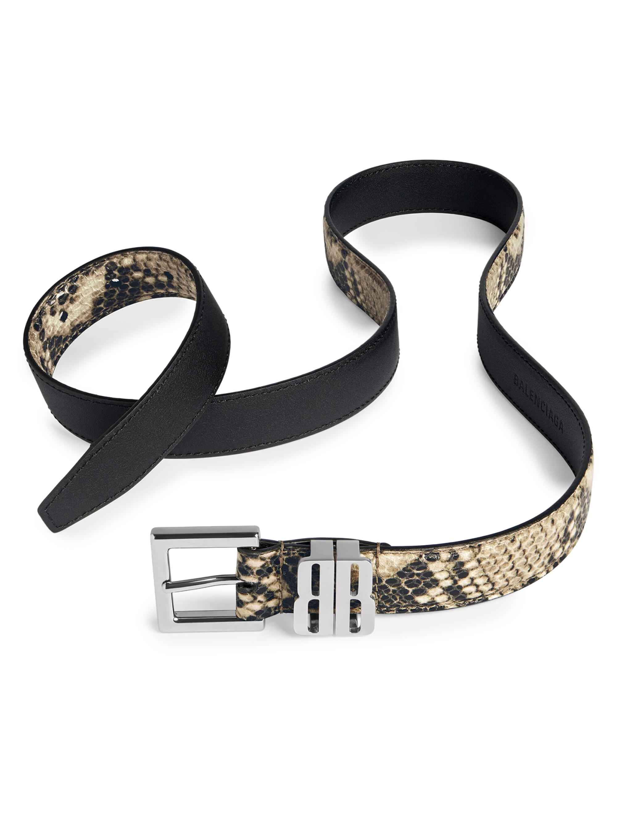 Balenciaga Women's BB Editor Belt - Natural