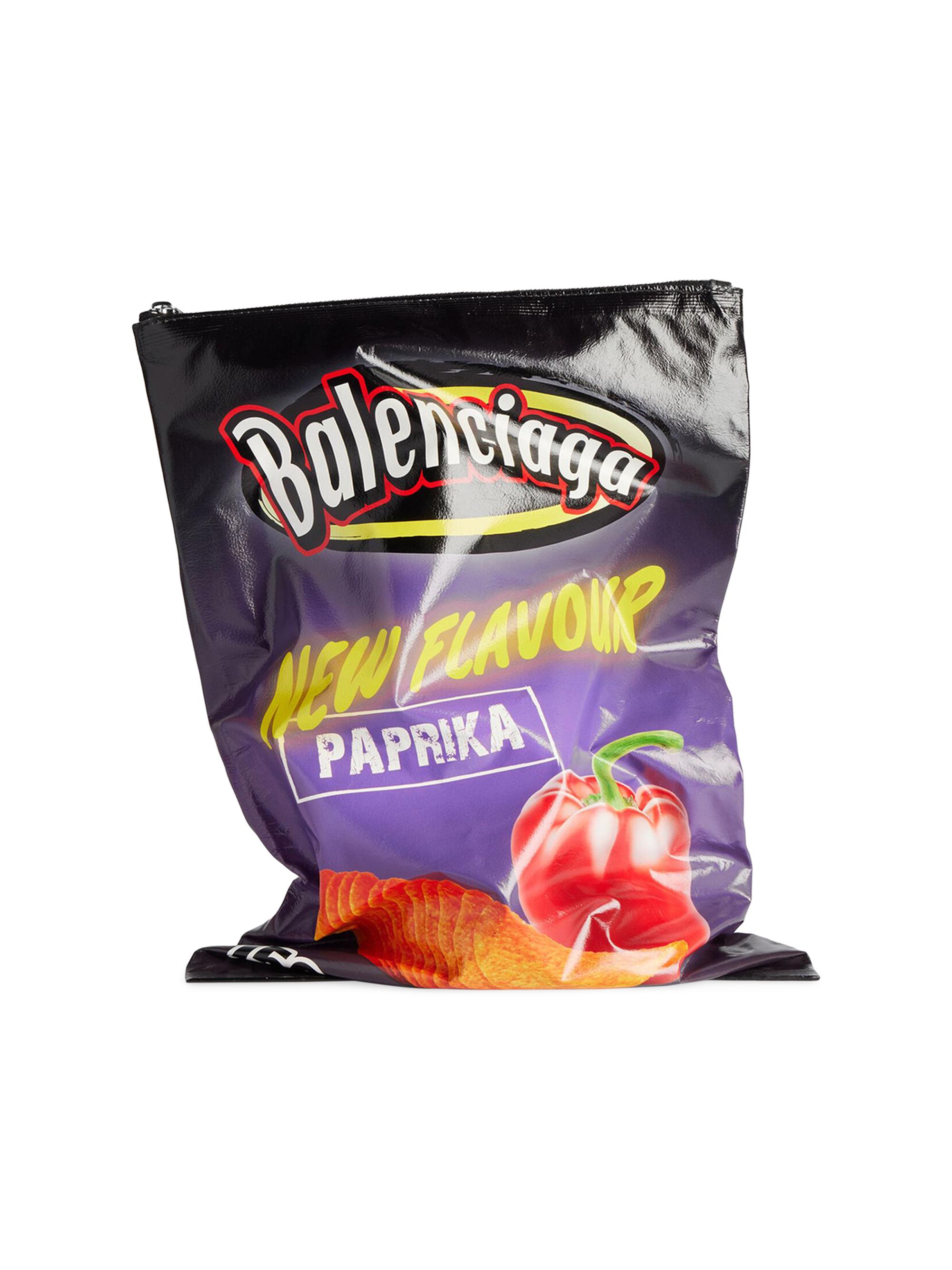 Balenciaga Men's Chips Bag - Paprika