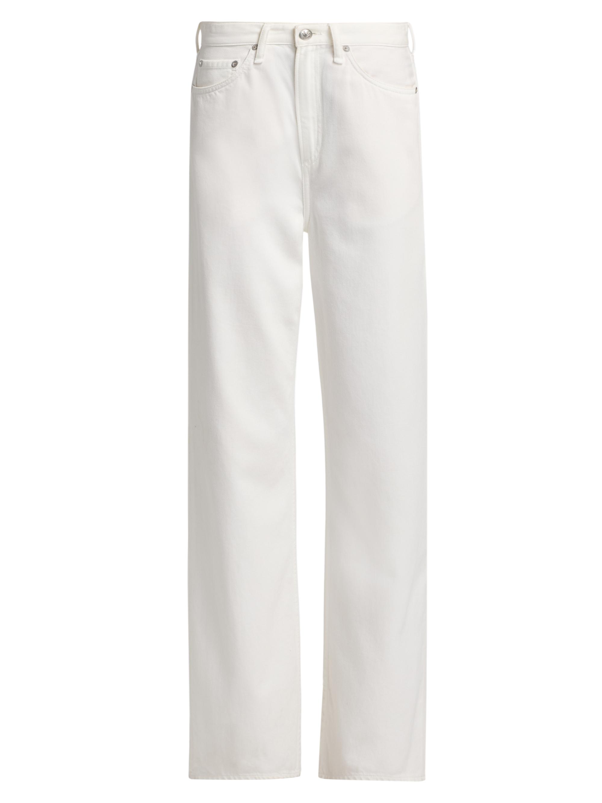 rag & bone Women's Sofie High-Rise Wide-Leg Jeans - White