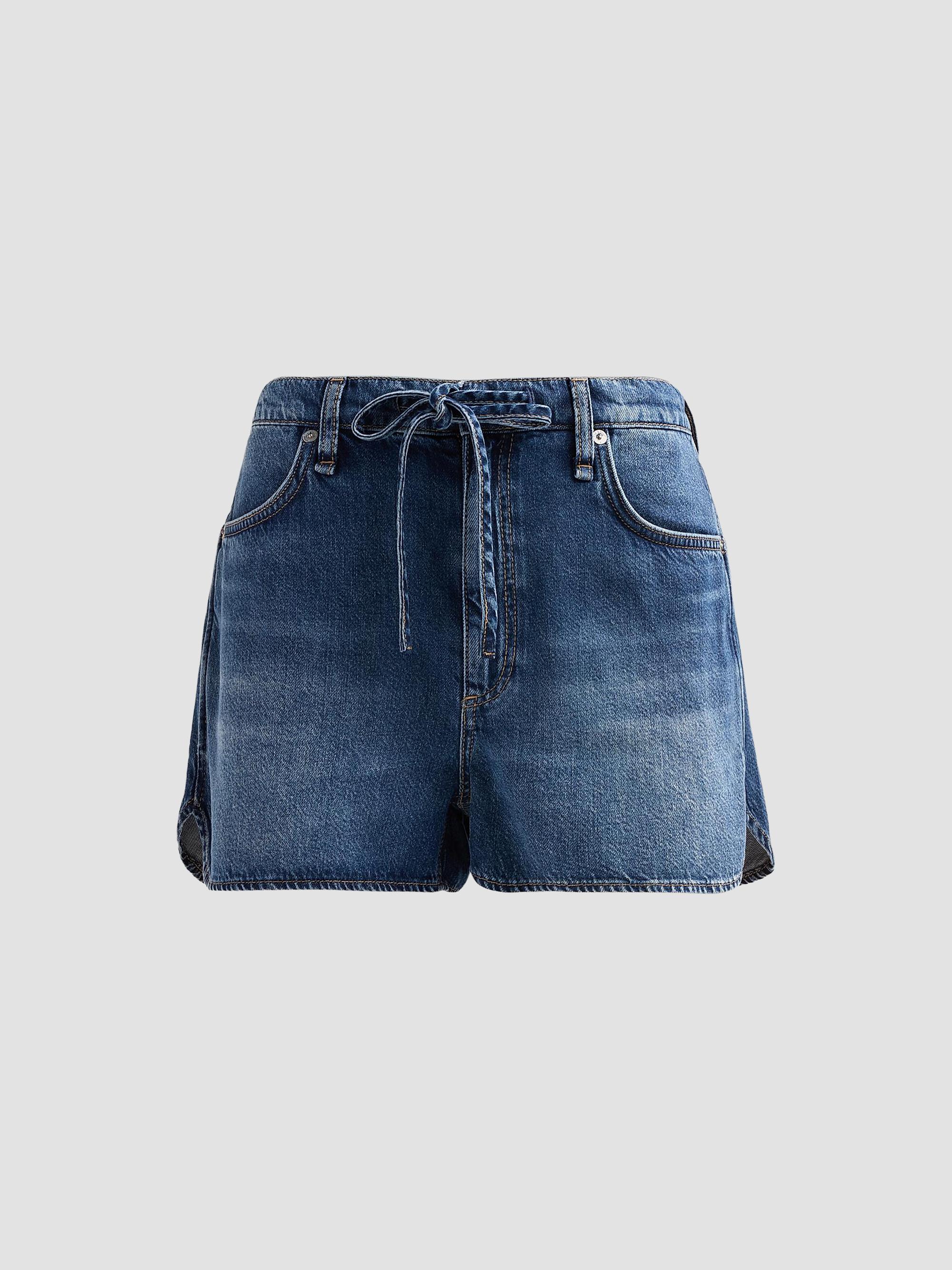 rag & bone Women's Nolan Drawstring Denim Shorts - Emerson | Thumbnail 6