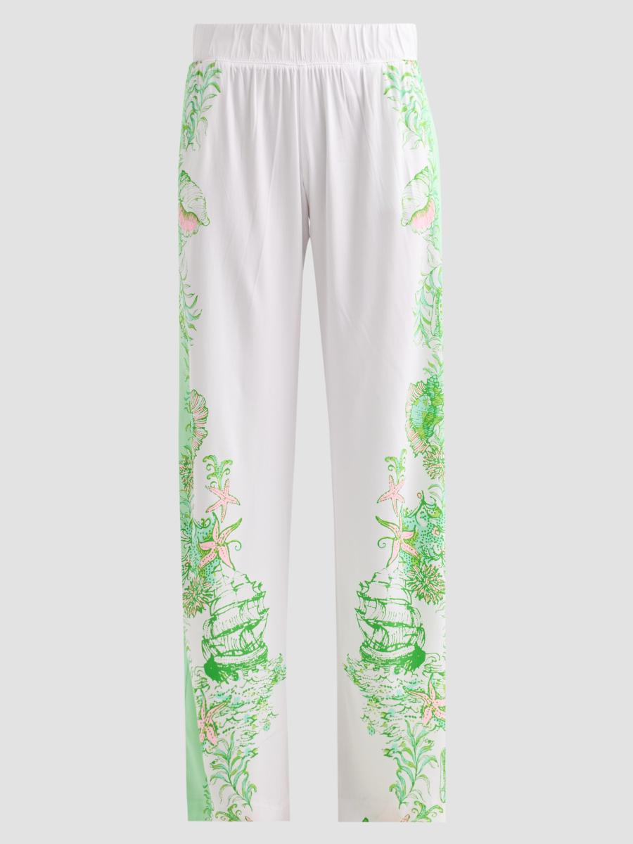 Lilly Pulitzer Women's Bal Harbour Printed Pants In White