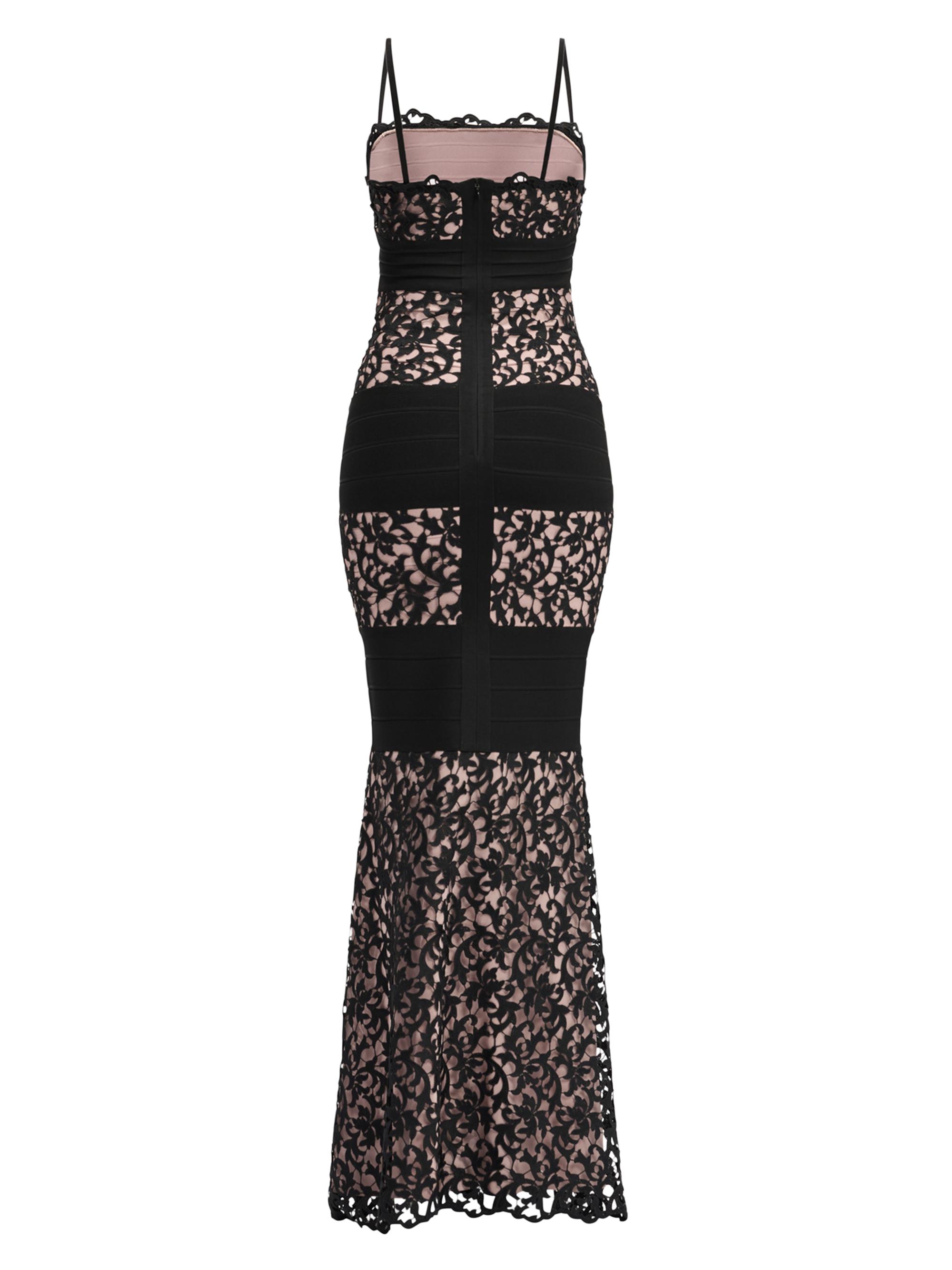 Hervé Léger Women's The Marielle Lace Bandage Gown - Black | Thumbnail 2