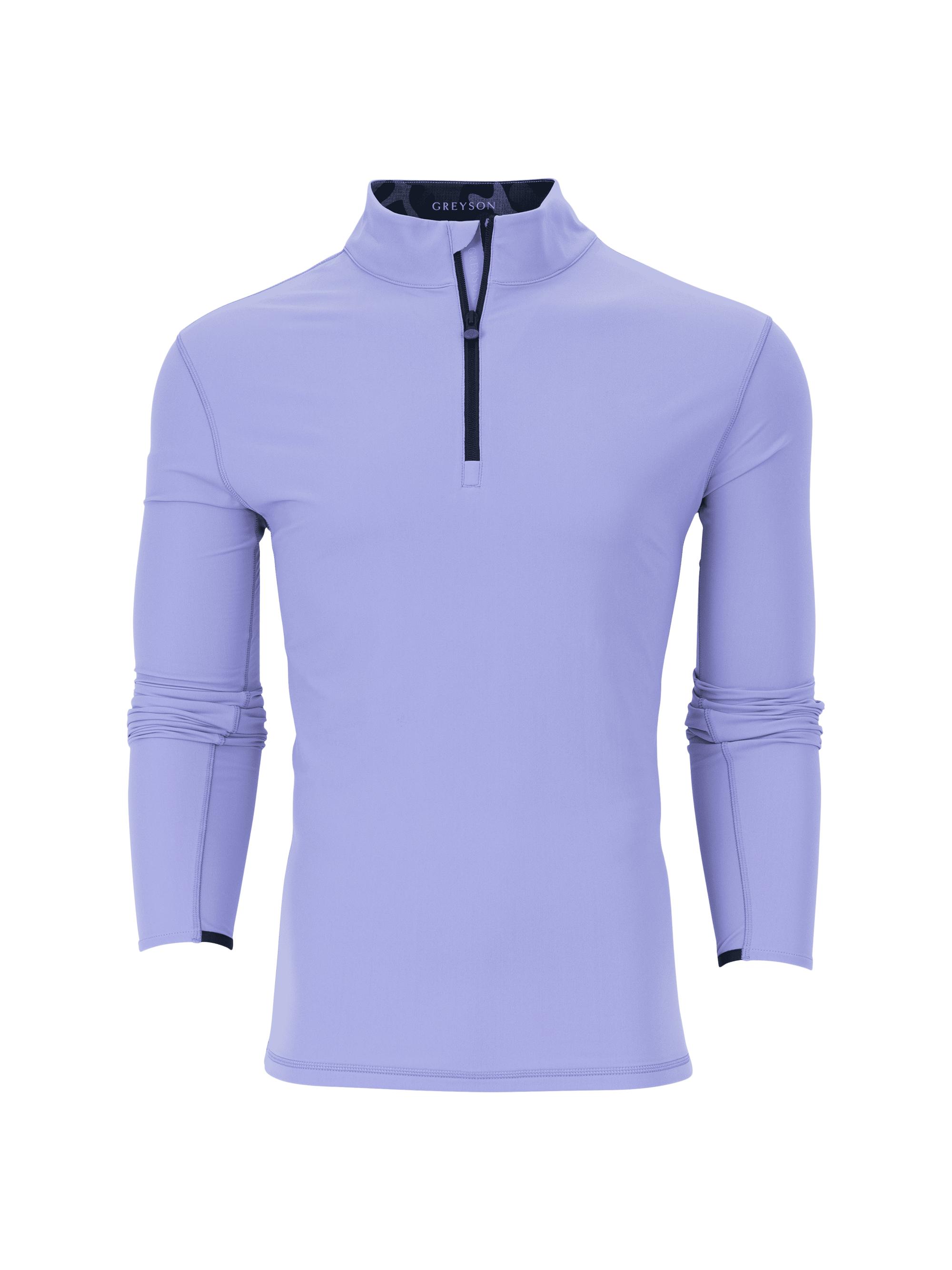 Greyson Men's Tate Stretch-Nylon Quarter-Zip Sweatshirt - Toadflax