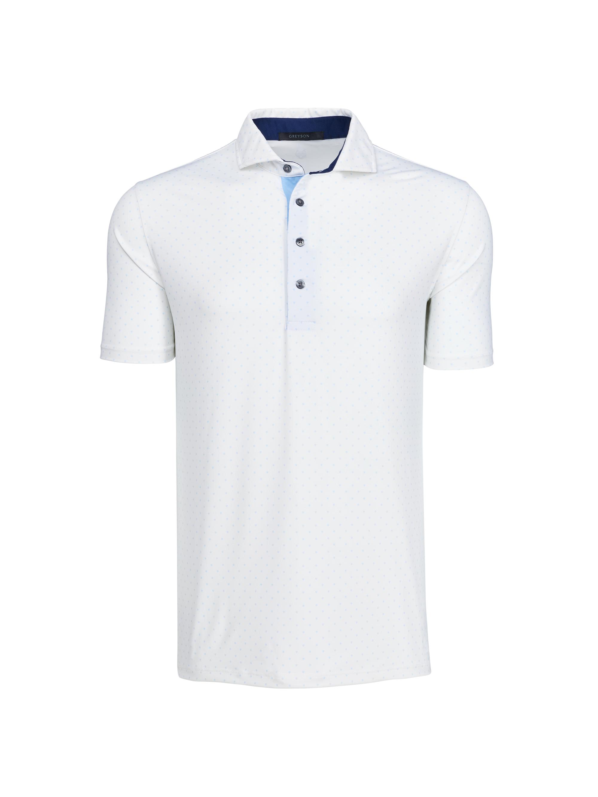 Greyson Men's Icon Polka Dot Polo Shirt - Arctic
