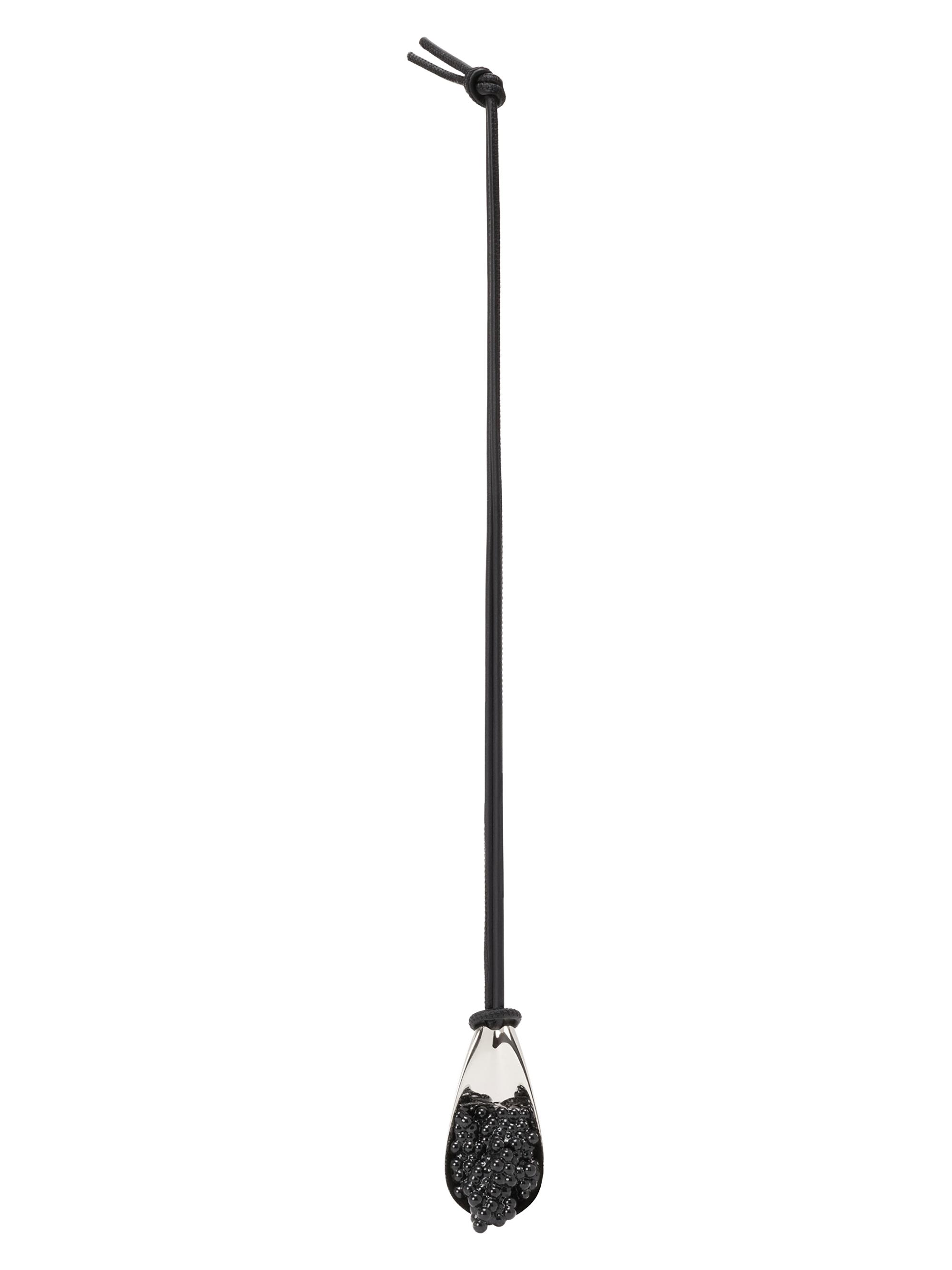 LOEWE Women's  x Paula's Ibiza Caviar Spoon Charm - Palladium Black