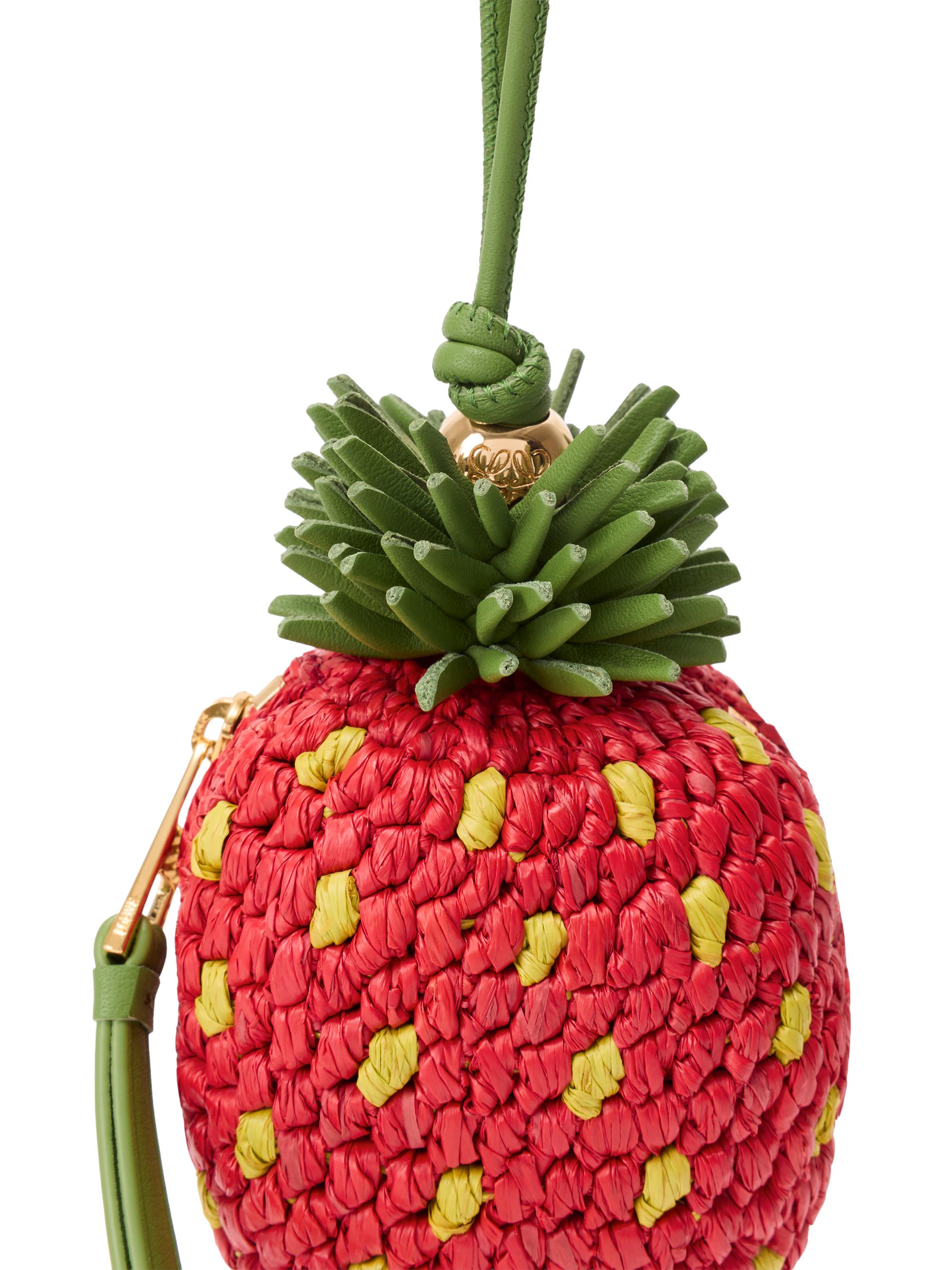 LOEWE LOEWE x Paula's Ibiza Strawberry Raffia Coin Purse | Saks