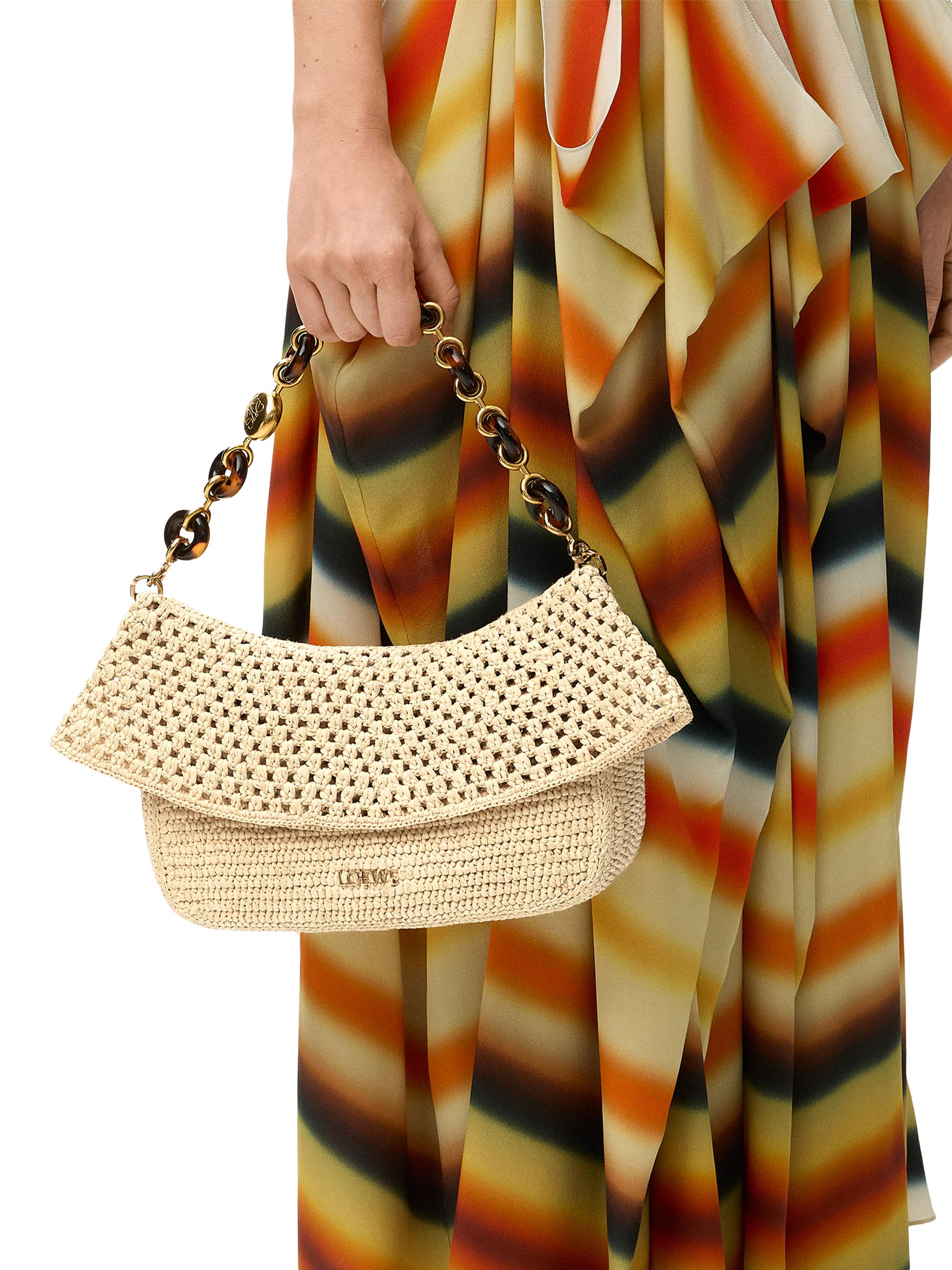LOEWE LOEWE x Paula's Ibiza Ola Medium Raffia Shoulder Bag | Saks