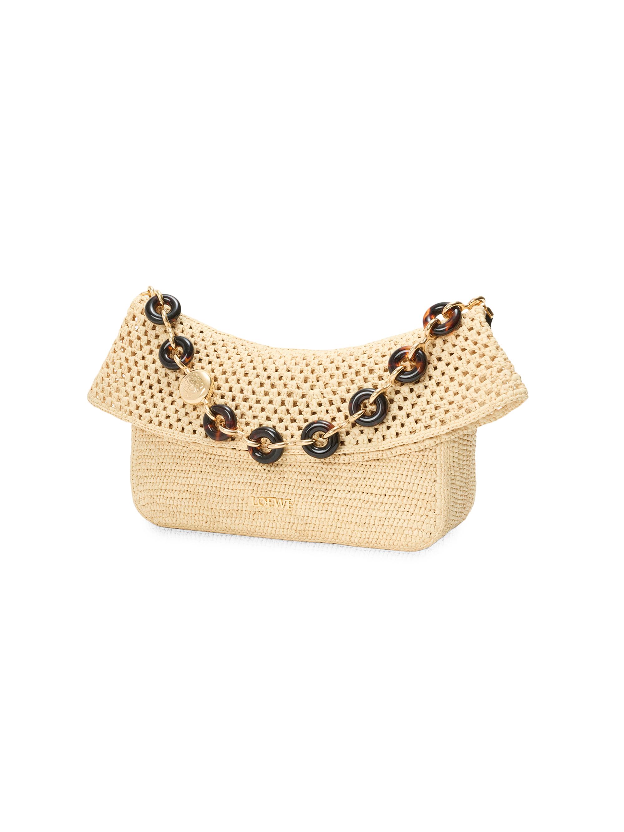 LOEWE LOEWE x Paula's Ibiza Ola Medium Raffia Shoulder Bag | Saks