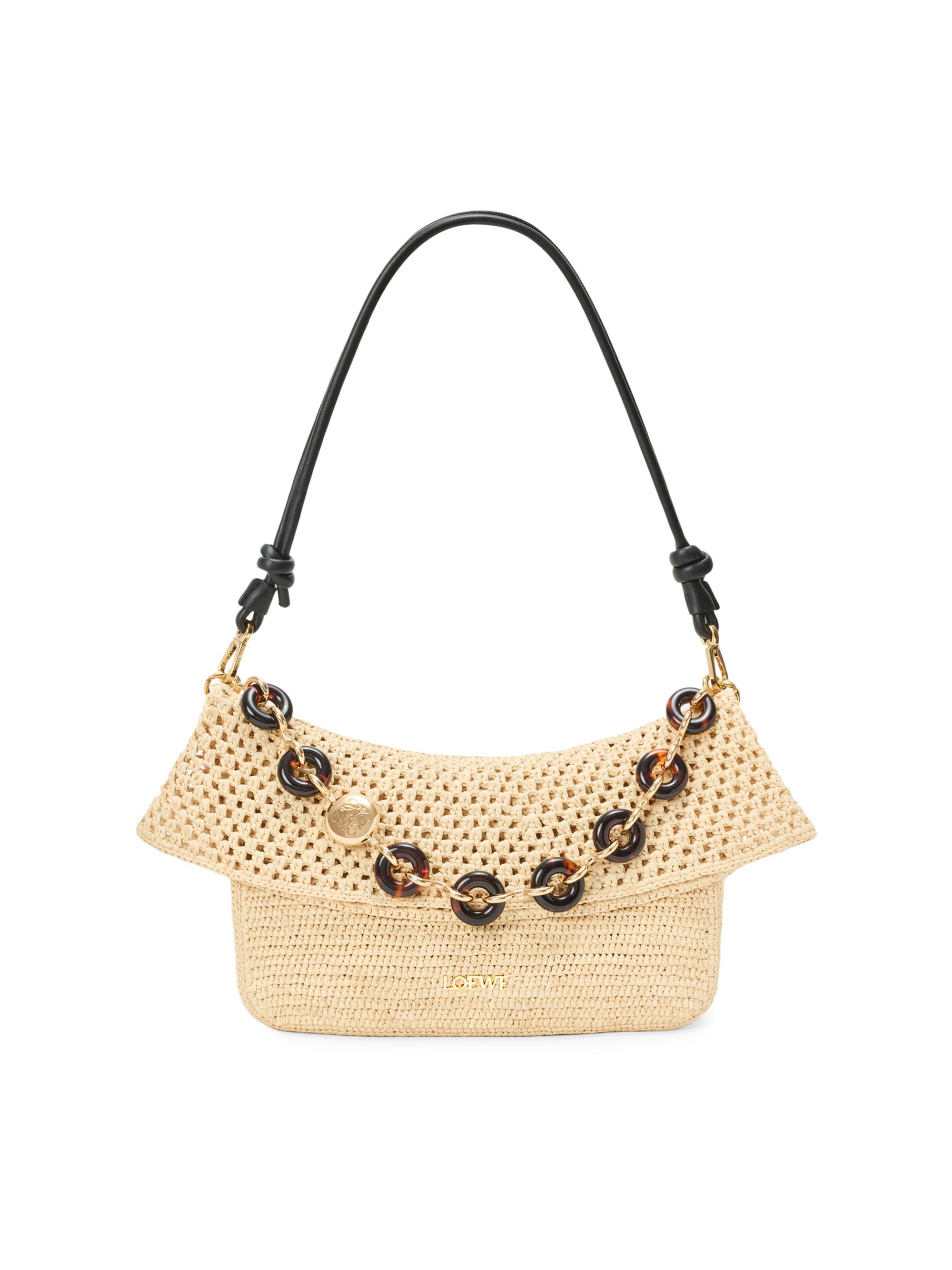 LOEWE LOEWE x Paula's Ibiza Ola Medium Raffia Shoulder Bag | Saks