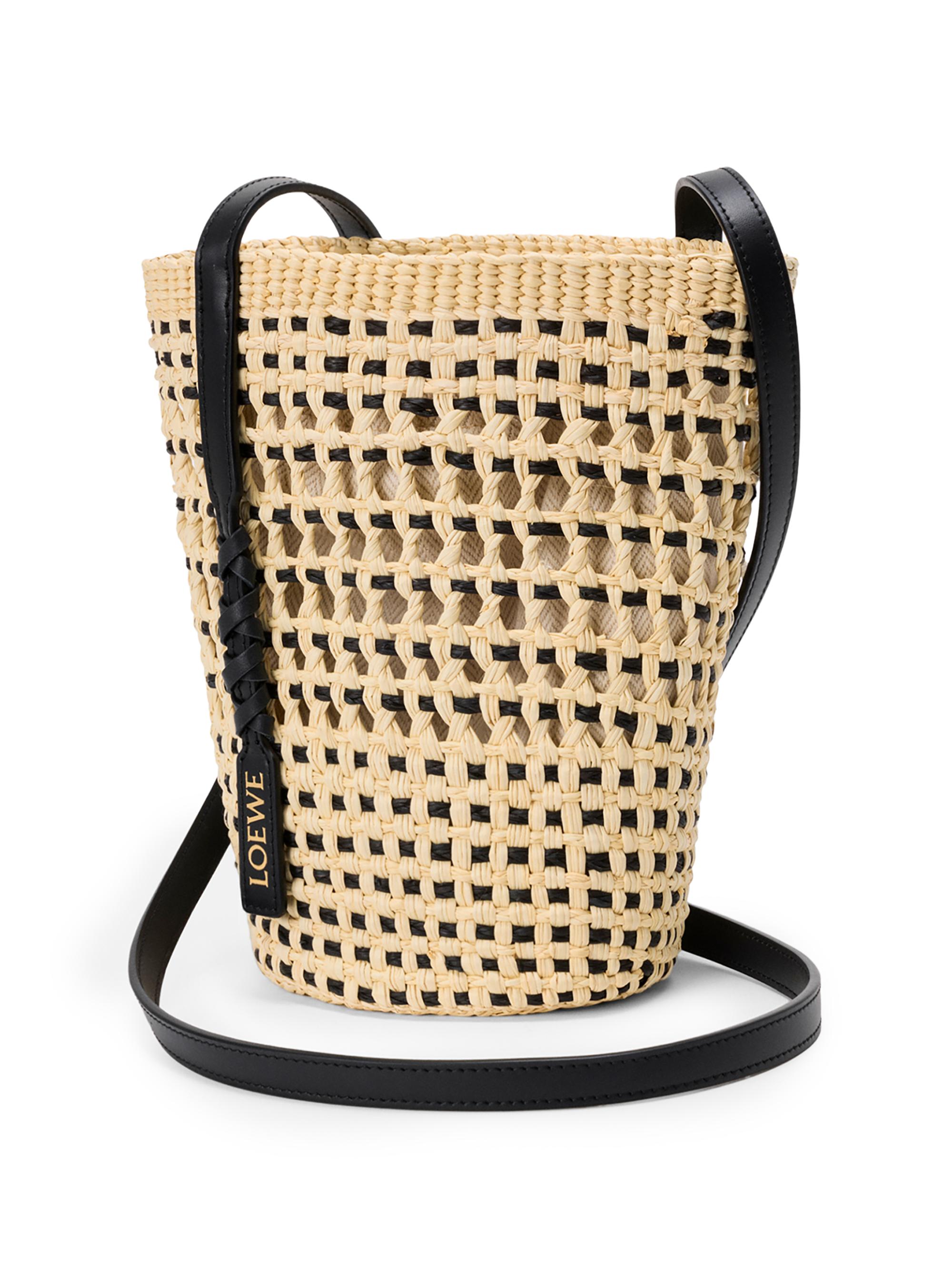 LOEWE LOEWE x Paula's Ibiza Braided Raffia Bucket Bag | Saks Fifth
