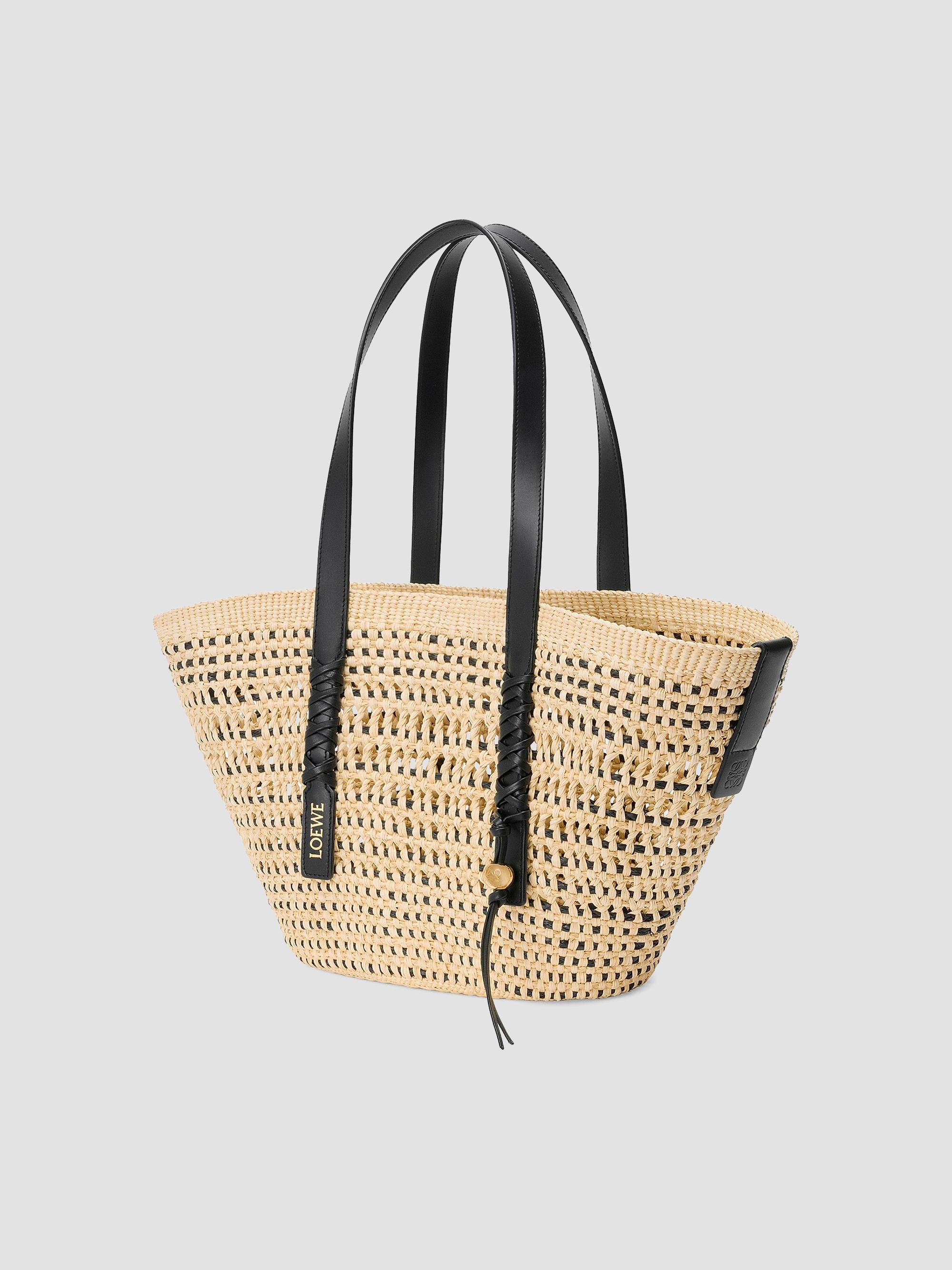 LOEWE LOEWE x Paula's Ibiza Medium Braided Raffia Basket Bag