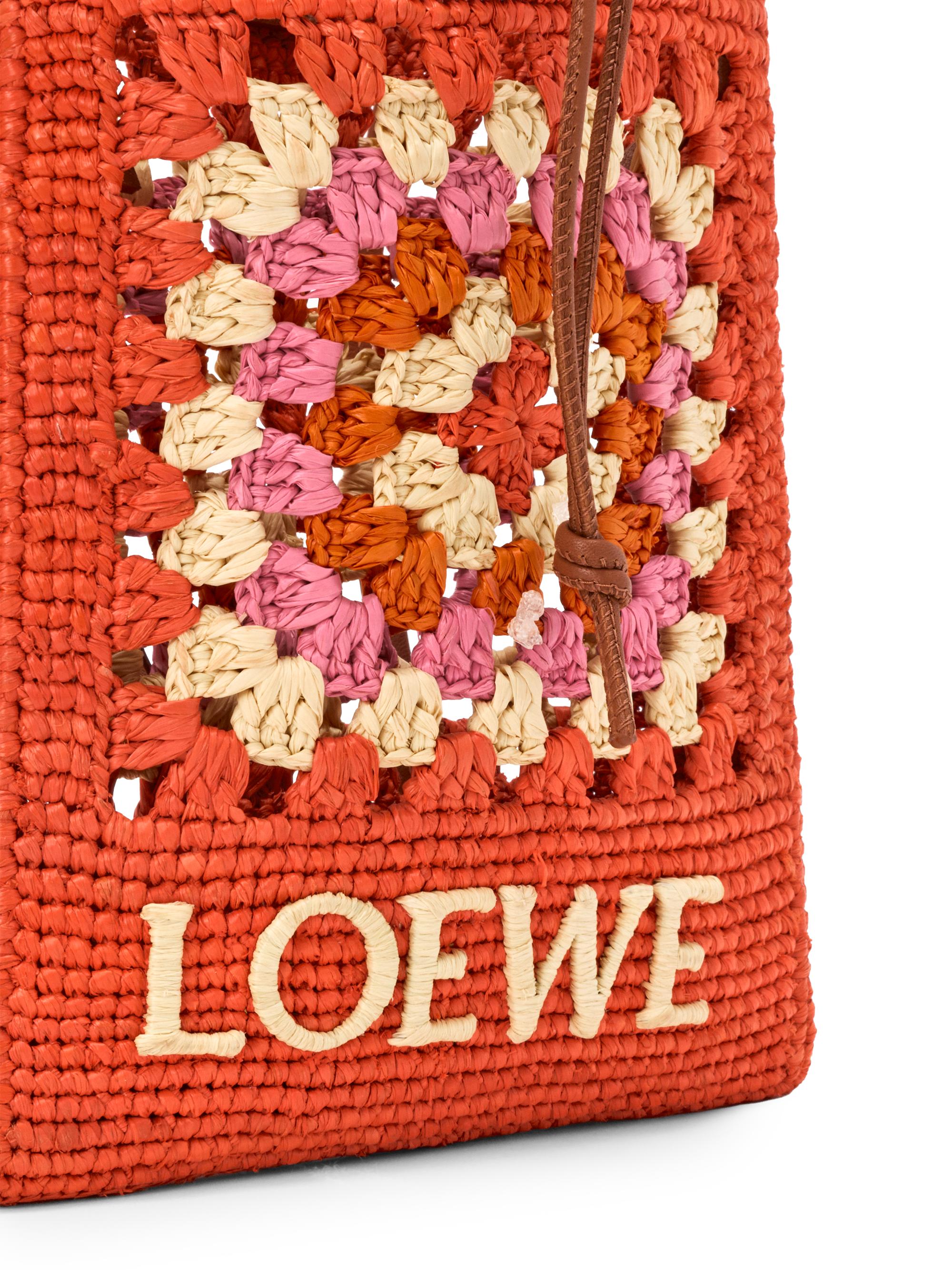LOEWE LOEWE x Paula's Ibiza Drawstring Crochet Raffia Pocket Pouch