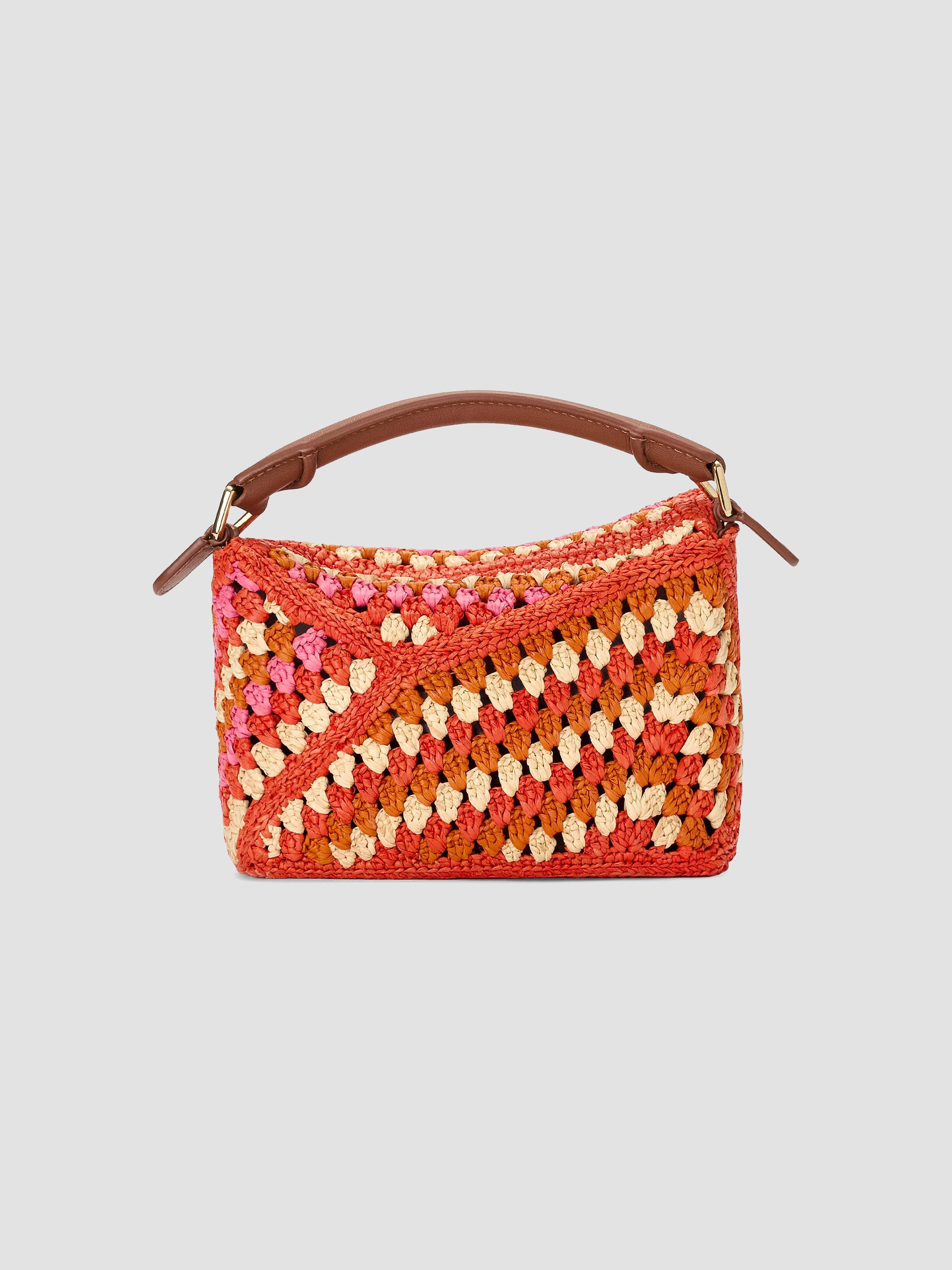 LOEWE LOEWE x Paula's Ibiza Puzzle Edge Mini Crochet Raffia Bag
