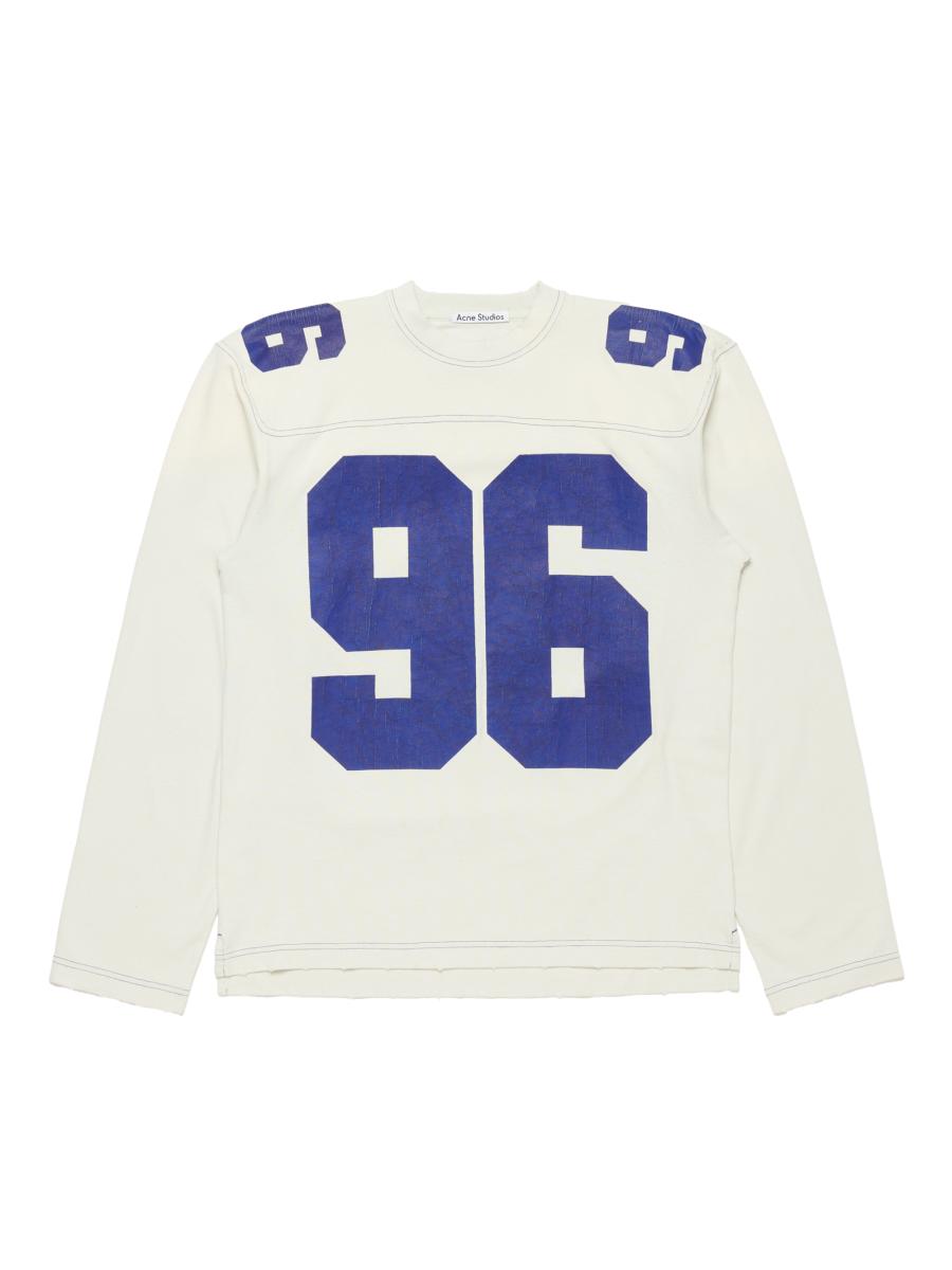 Acne Studios Exfold Cotton Long-Sleeve Soccer T-Shirt | Saks Fifth