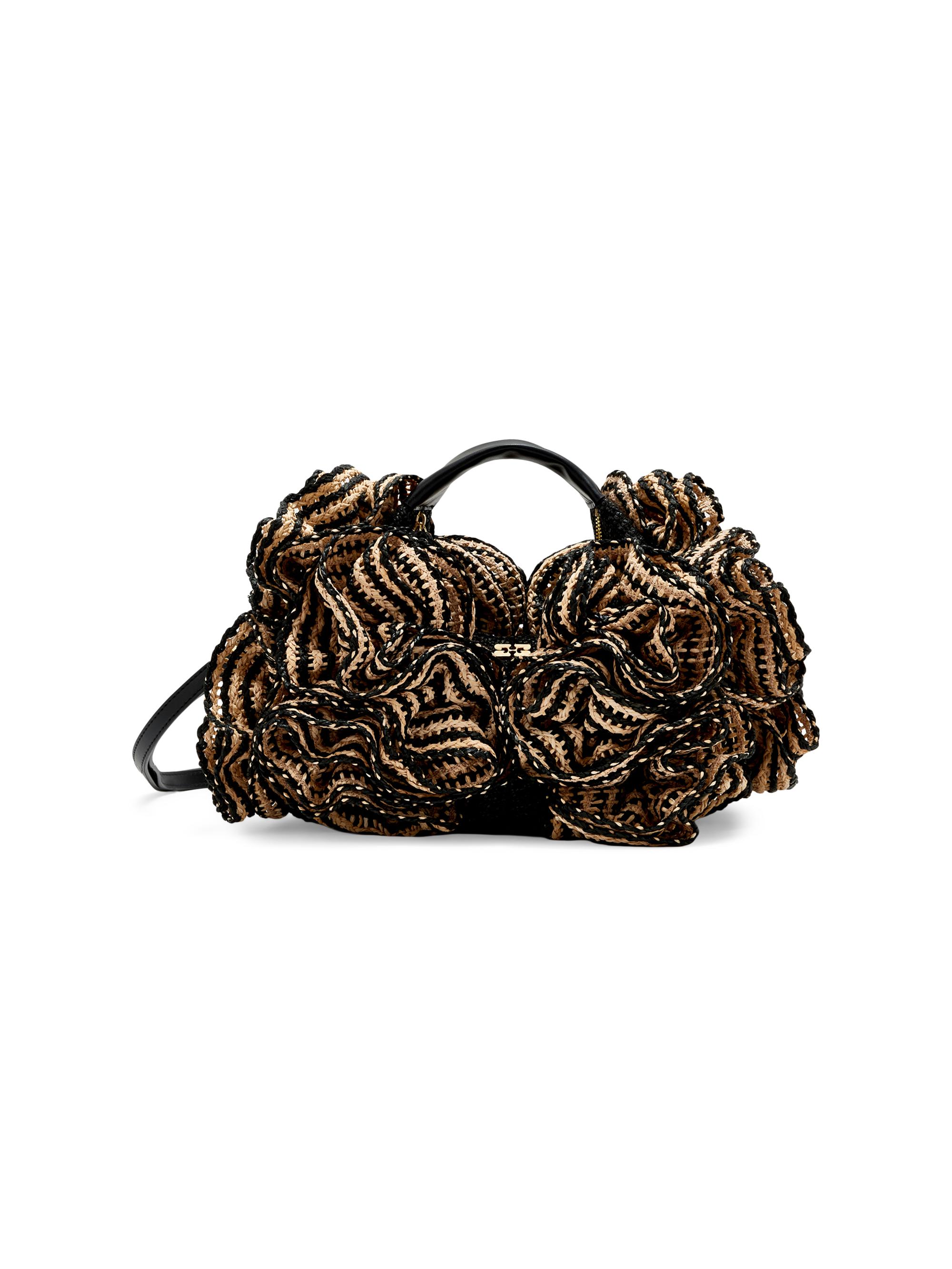 Ganni Women's Froufrou Mini Hobo Bag - Black