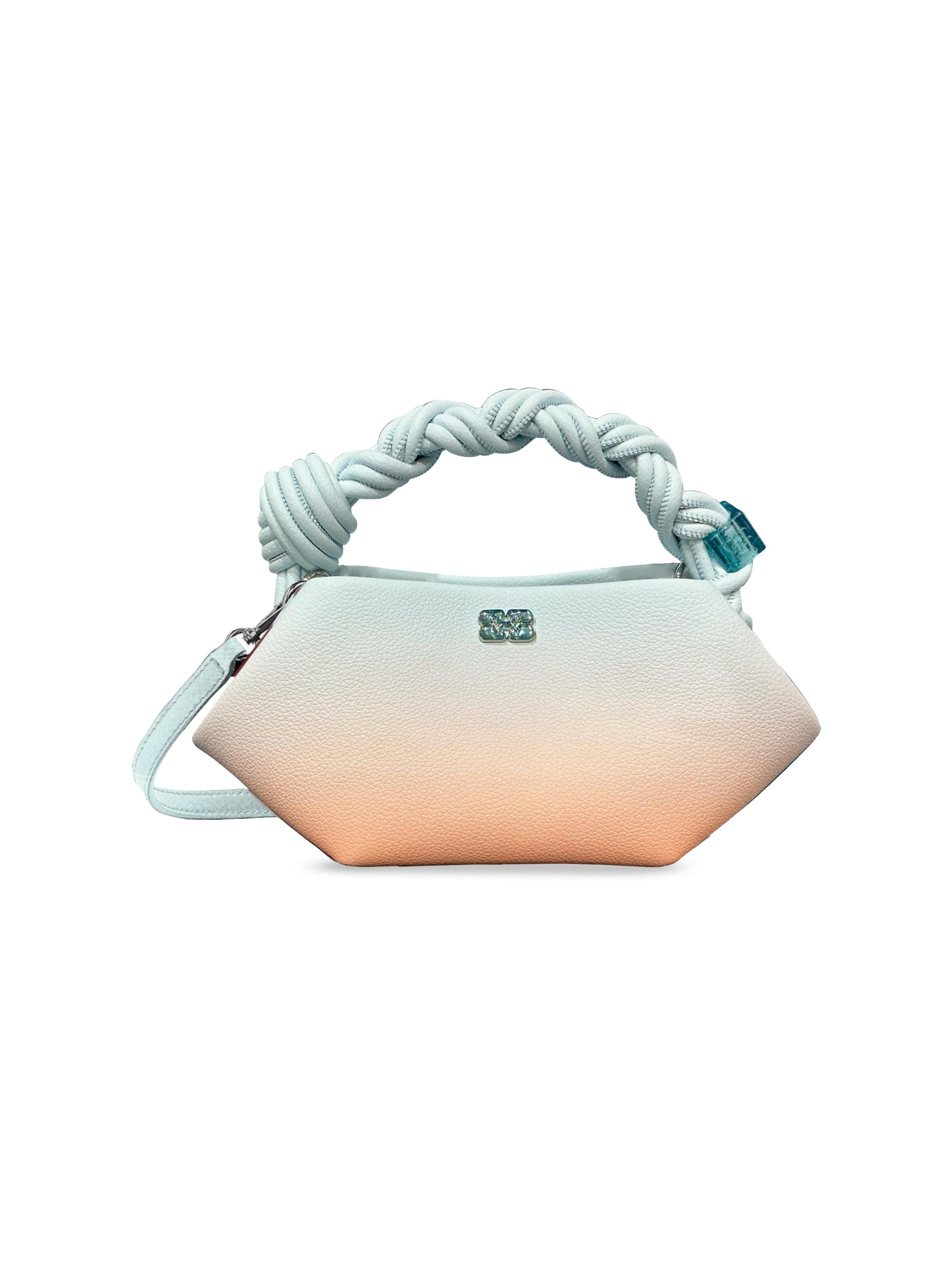 Ganni Women's Bou Mini Gradient Top Handle Bag - Soft Blue