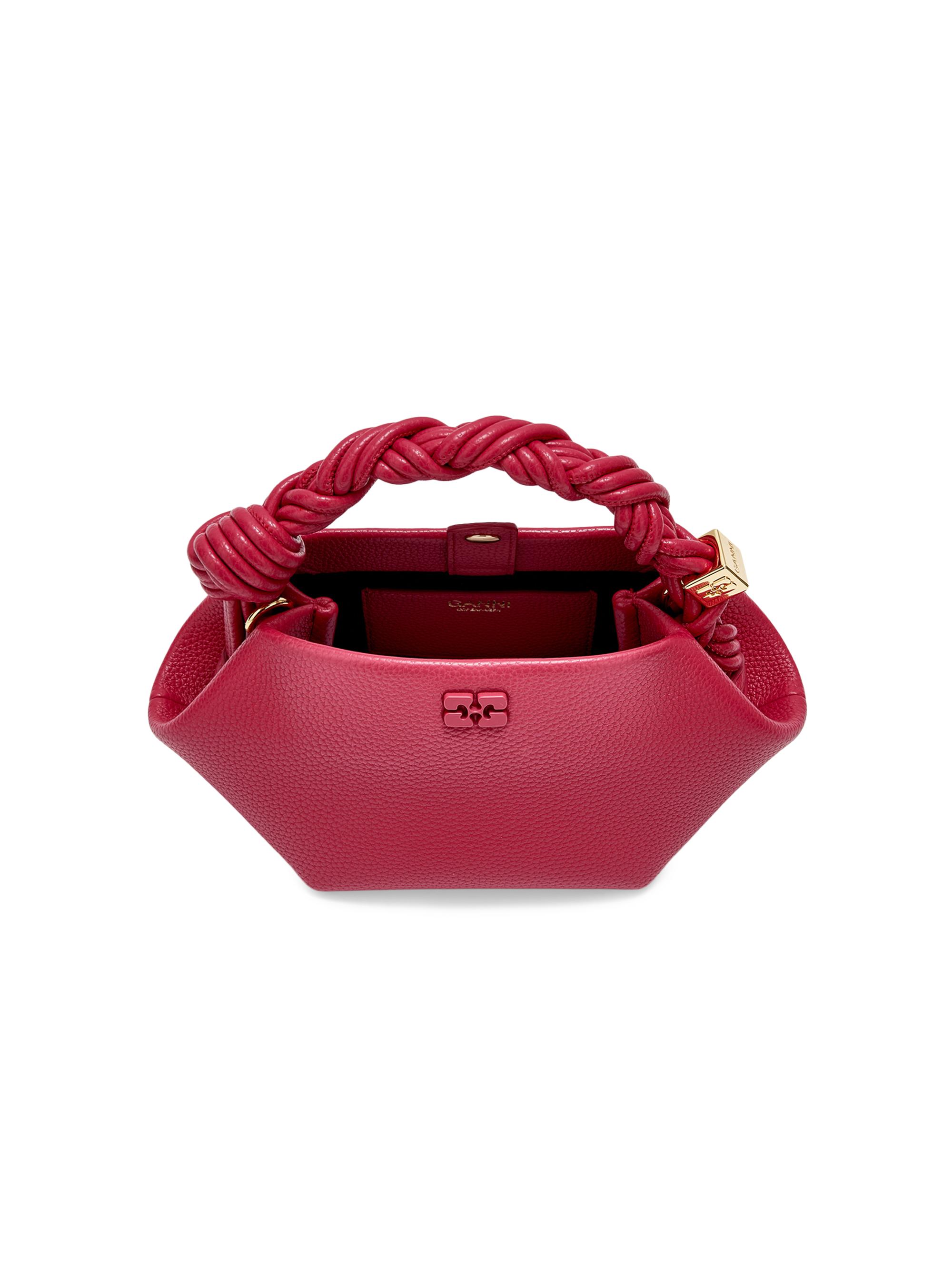 Ganni Women's Bou Mini Top Handle Bag - Dark Red | Thumbnail 3