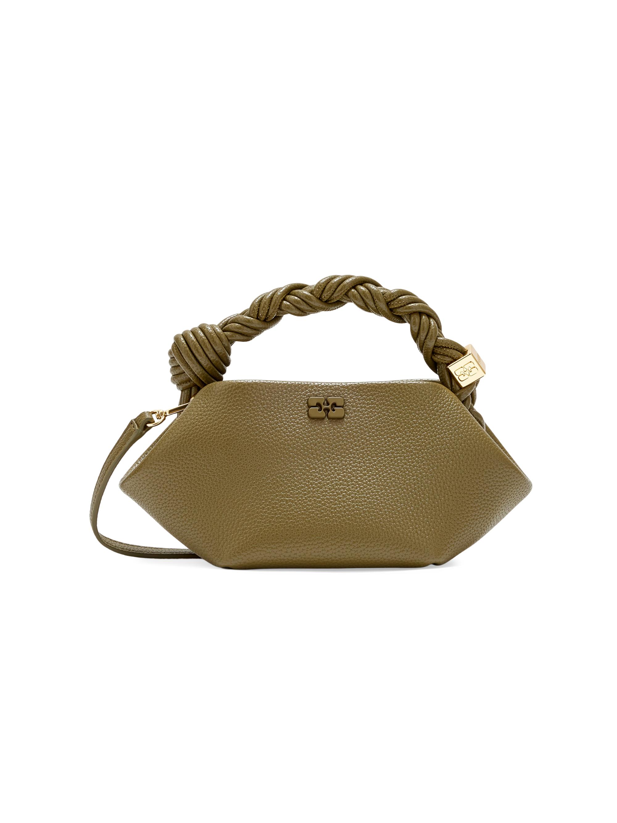 Ganni Women's Bou Mini Top Handle Bag - Olive