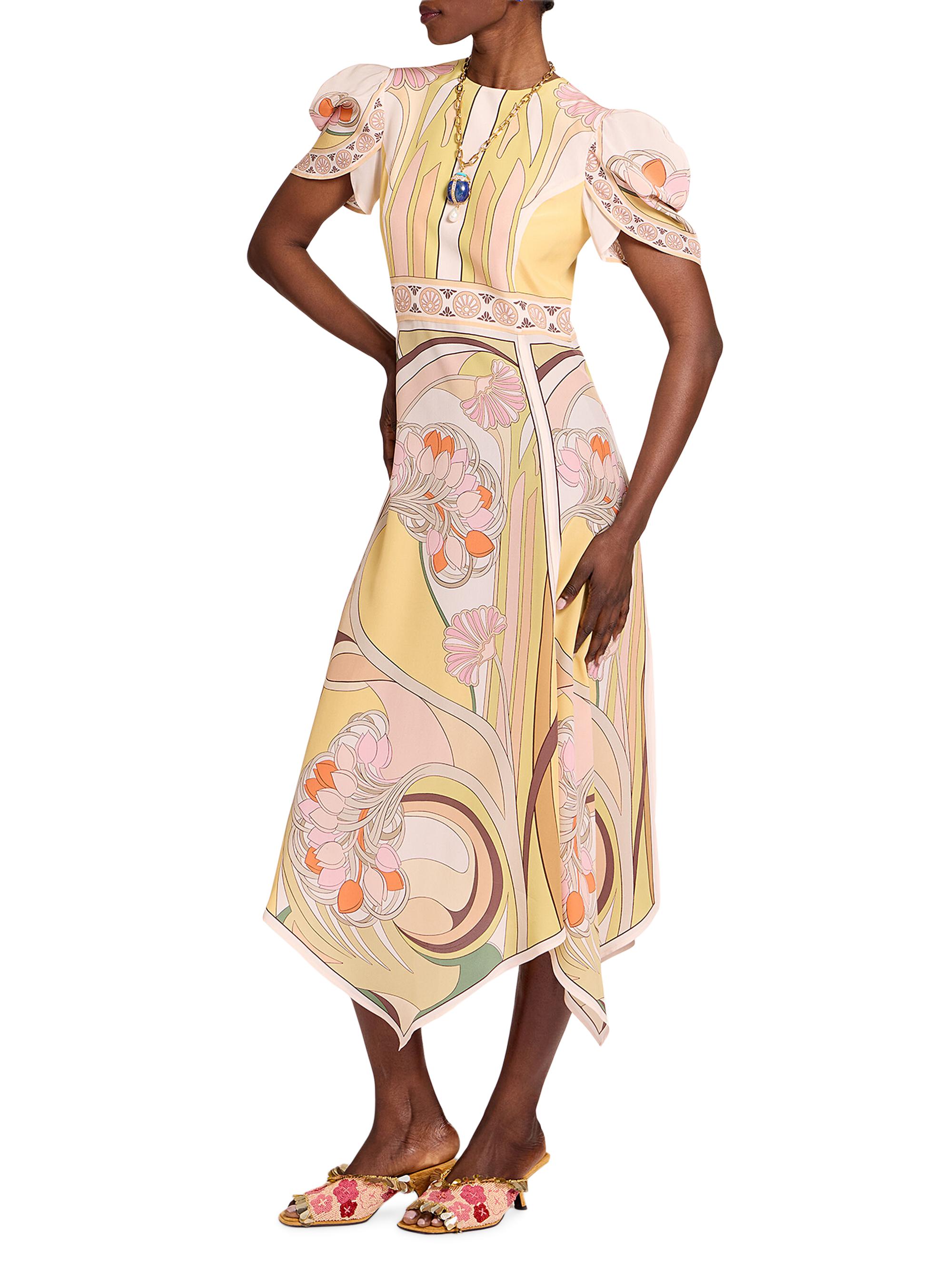 La DoubleJ Women's Cherie Scarf Dress - Tulip Place Pale Pink | Thumbnail 3
