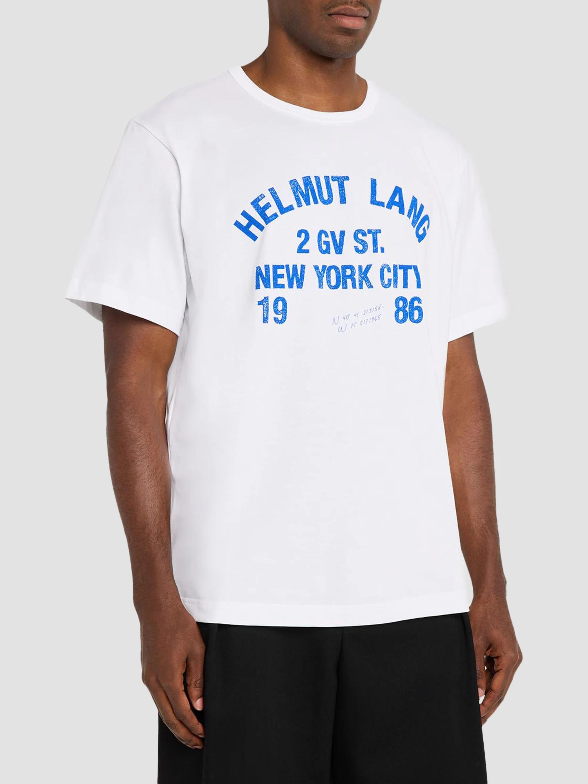 Helmut Lang Varsity Cotton Crewneck T-Shirt | Saks Fifth Avenue
