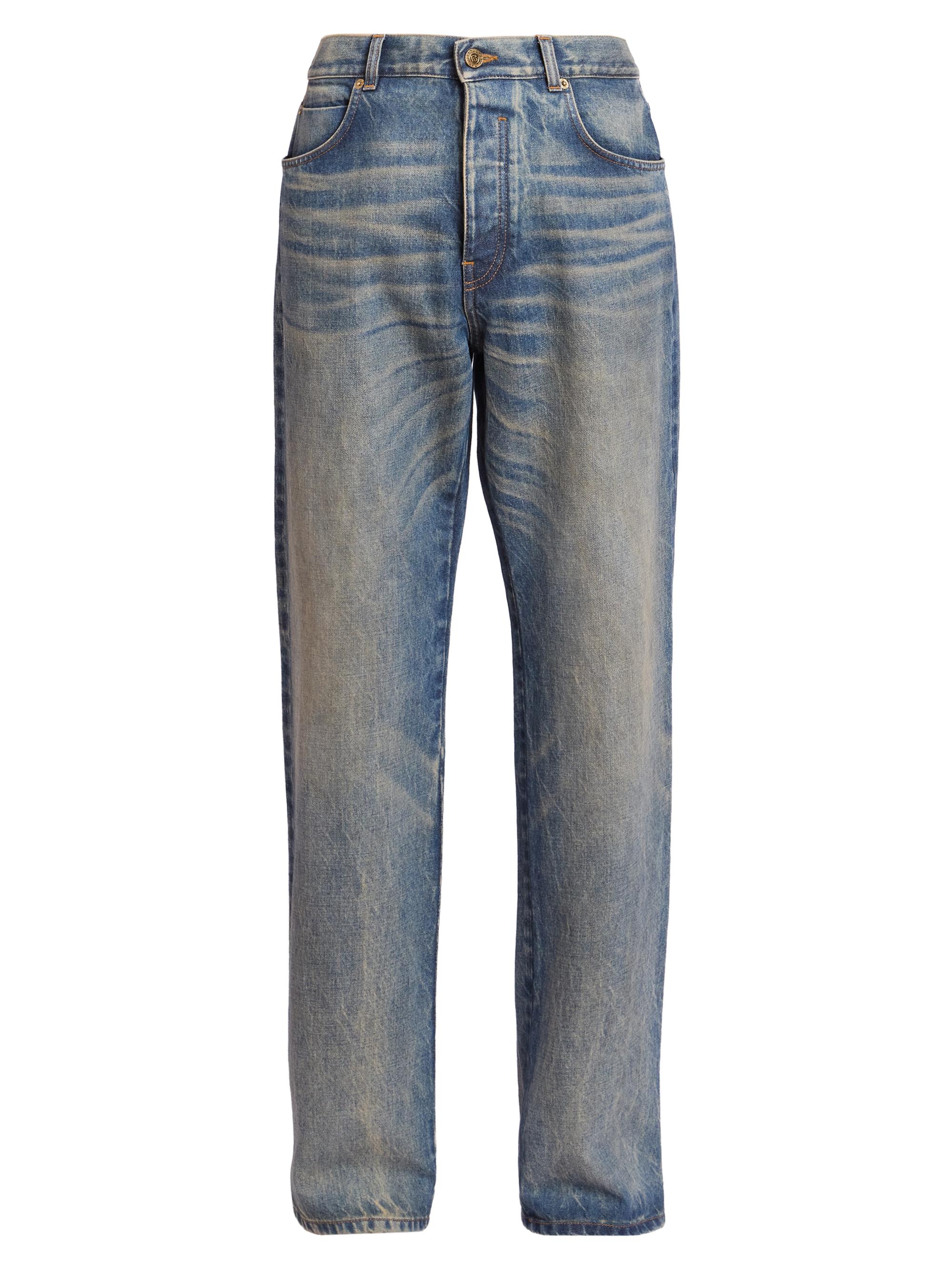 Balmain Slim-Fit Straight-Leg Jeans | Saks Fifth Avenue