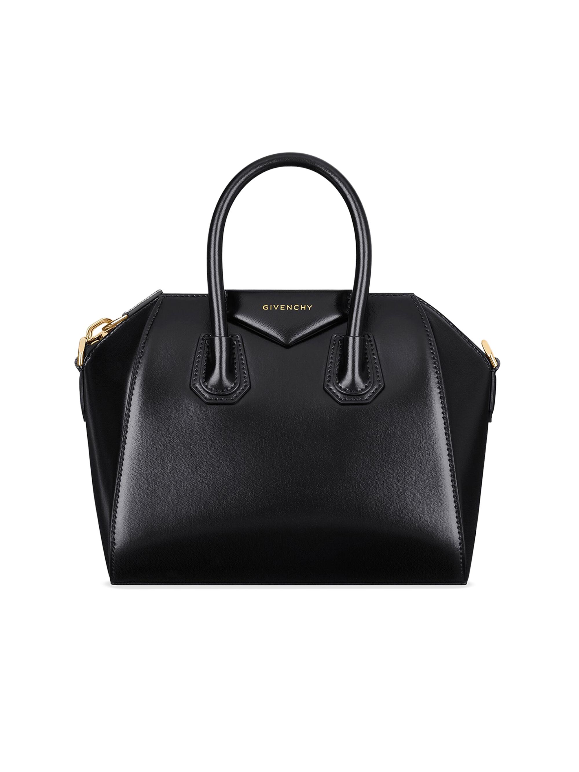 Givenchy Women's Mini Antigona Top Handle Bag in Box Leather - Black