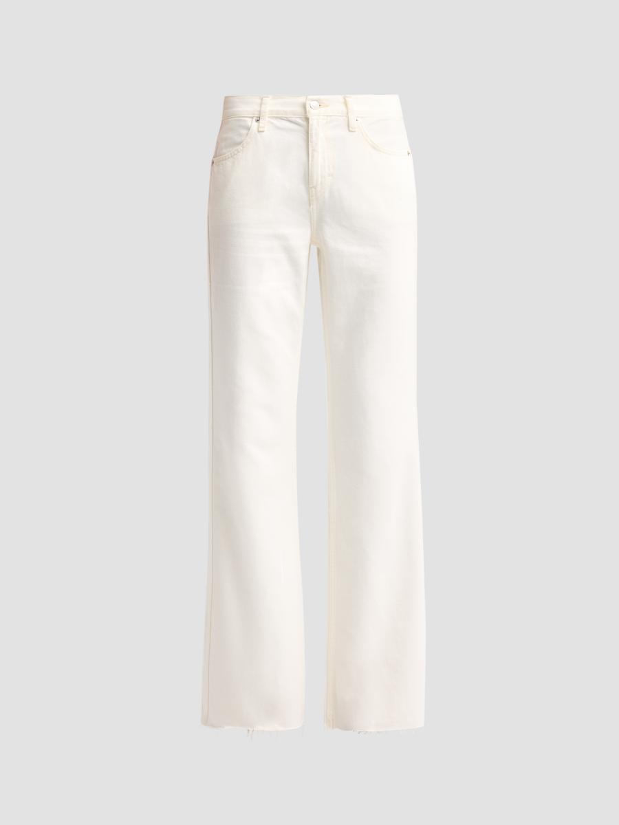 Re/done Women's The Californian Mid-rise Wide-leg Jeans In Crema